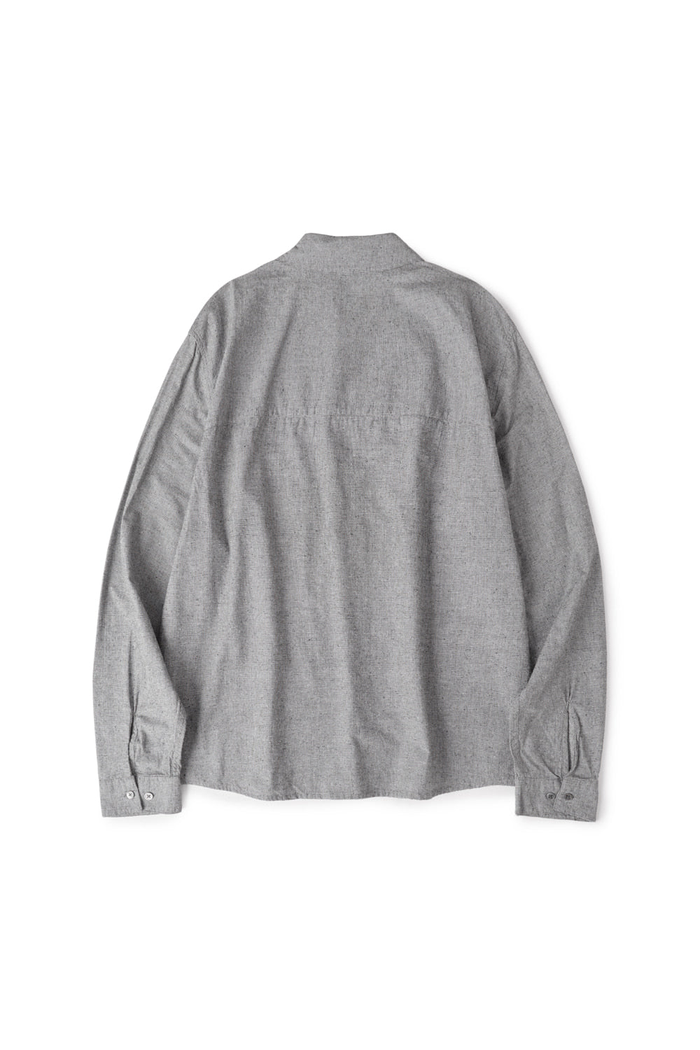 Hatchingroom - Regular Shirt Silk Nep Houndstooth (Black) product image 2 | TRAB K-Fashion Australia