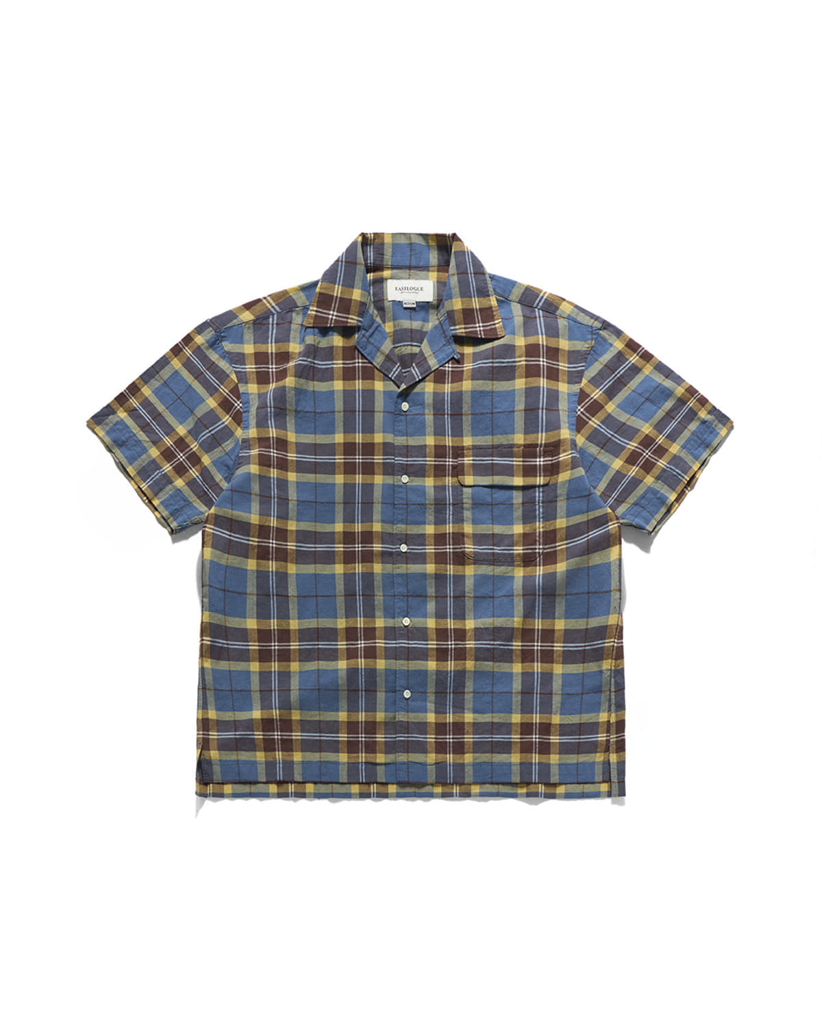 Eastlogue - Holiday Half Shirts (Multi Blue Check) product image 5 | TRAB K-Fashion Australia