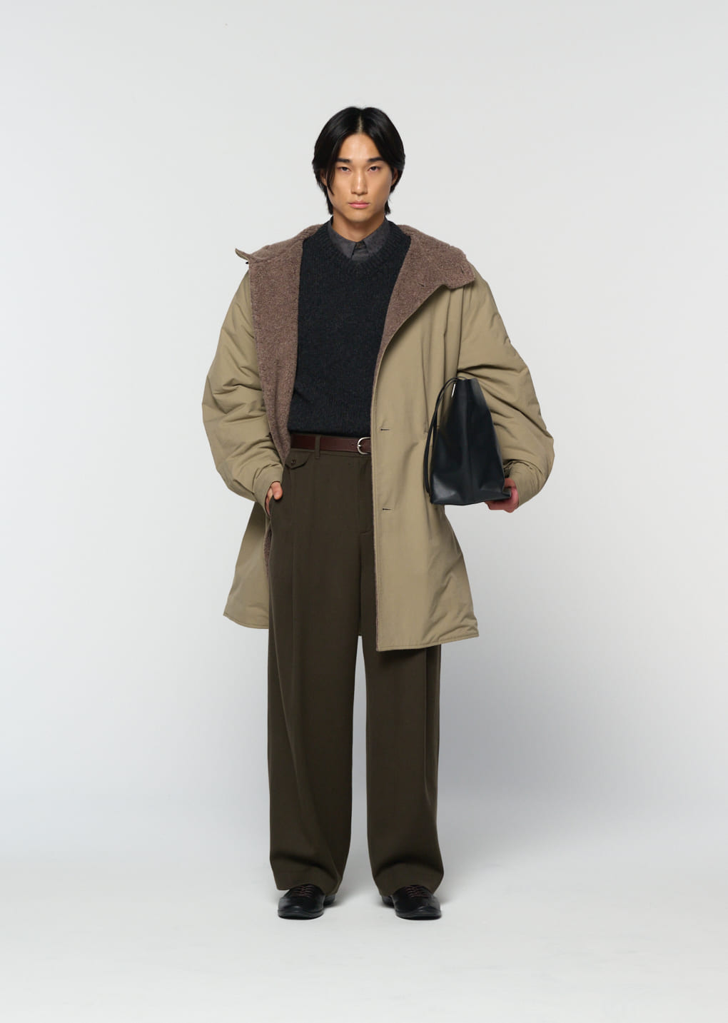 Amomento - padded shearling parka (Khaki) product image 5 | TRAB K-Fashion Australia