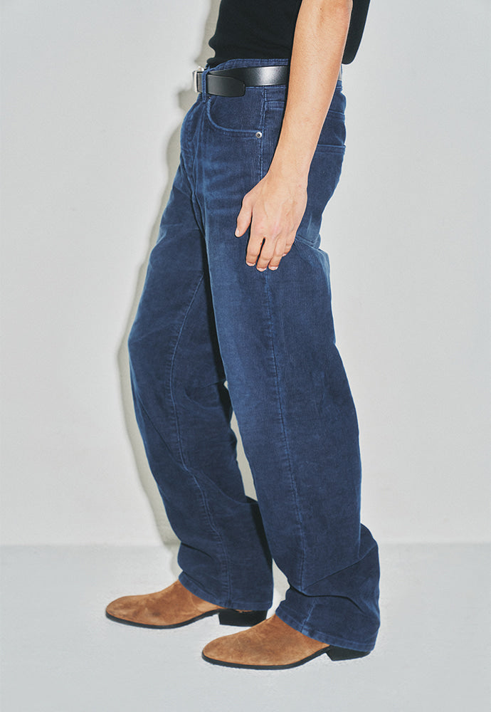 Tonywack - Indigo Garment-Dyed Straight Cut Corduroy Pants (Faded Indigo) product image 6 | TRAB K-Fashion Australia