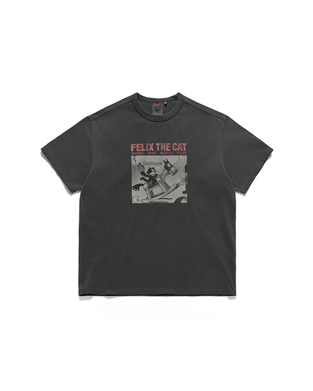 Eastlogue - Felix Vtg Dyed Music Tour T-shirts (Vintage Charcoal) product image 1 | TRAB K-Fashion Australia