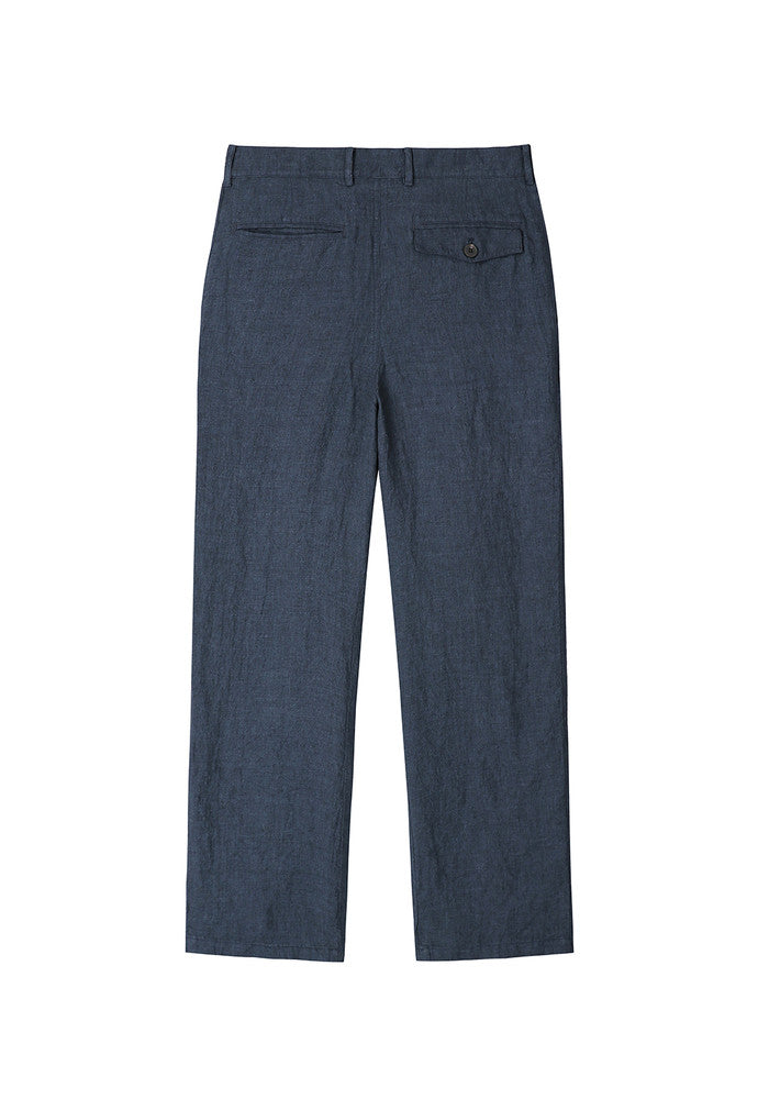Art if acts - Linen One Tuck Pants (Indigo) product image 7 | TRAB K-Fashion Australia