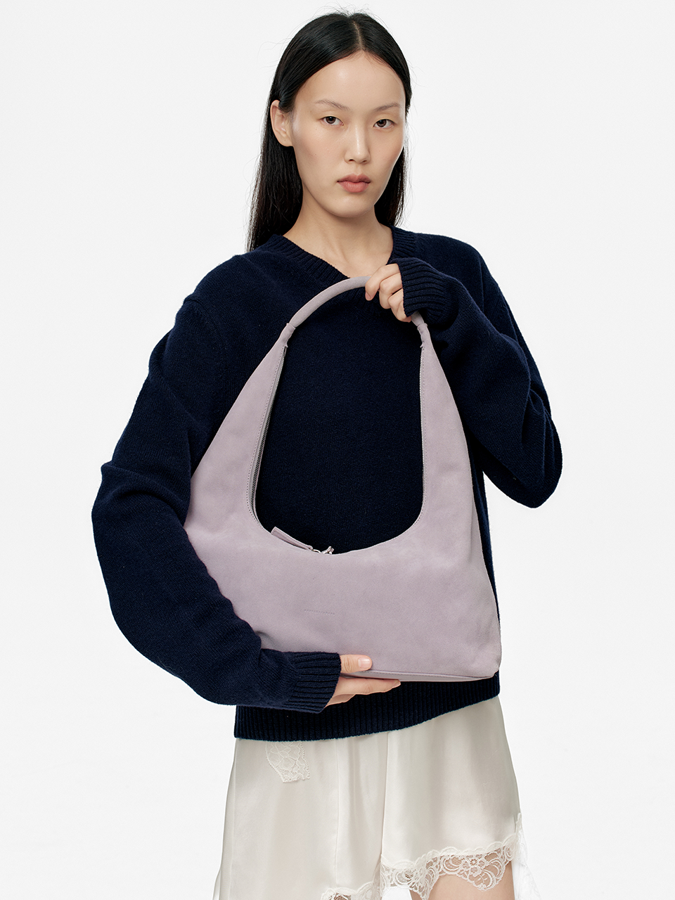Marge Sherwood - Hobo Large (Lavender Grey Suede) product image 2 | TRAB K-Fashion Australia