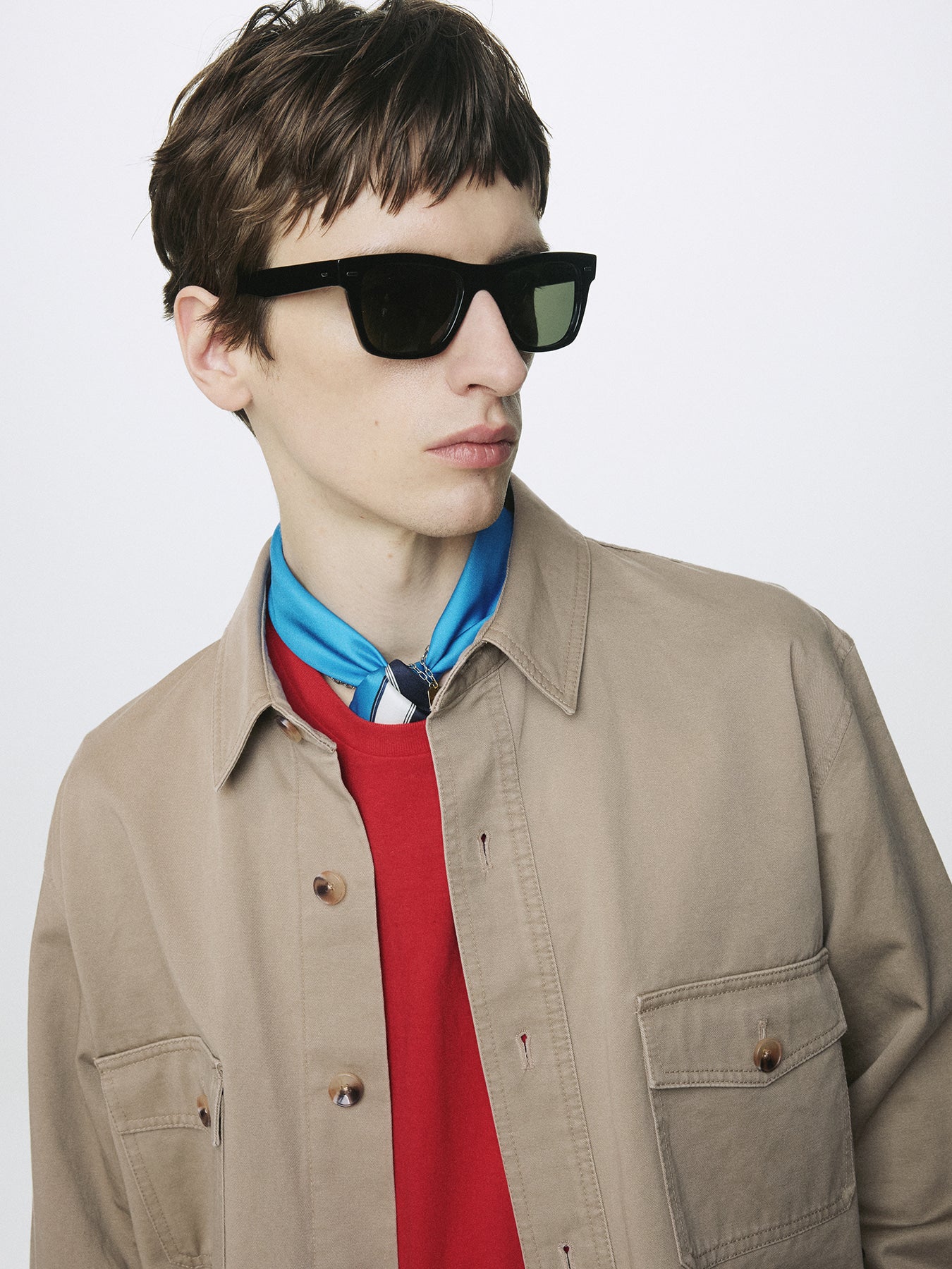 Tonywack - Washed Cotton Twill Overshirt (Beige) product image 9 | TRAB K-Fashion Australia