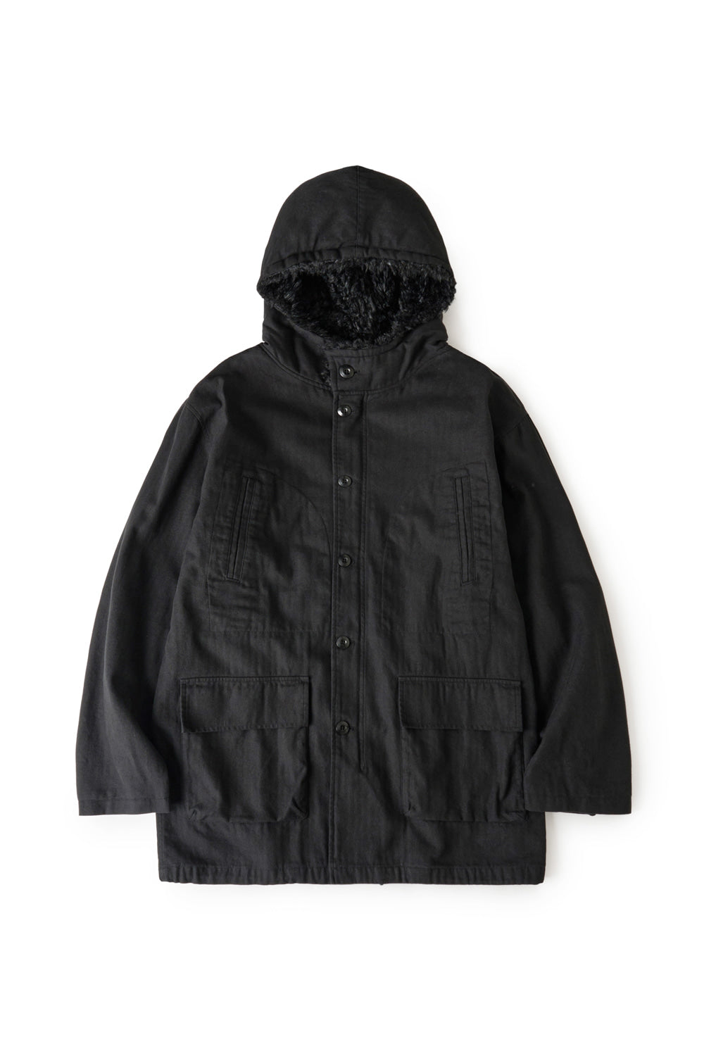 Hatchingroom - Hooded Mil Parka (Black) product image 1 | TRAB K-Fashion Australia