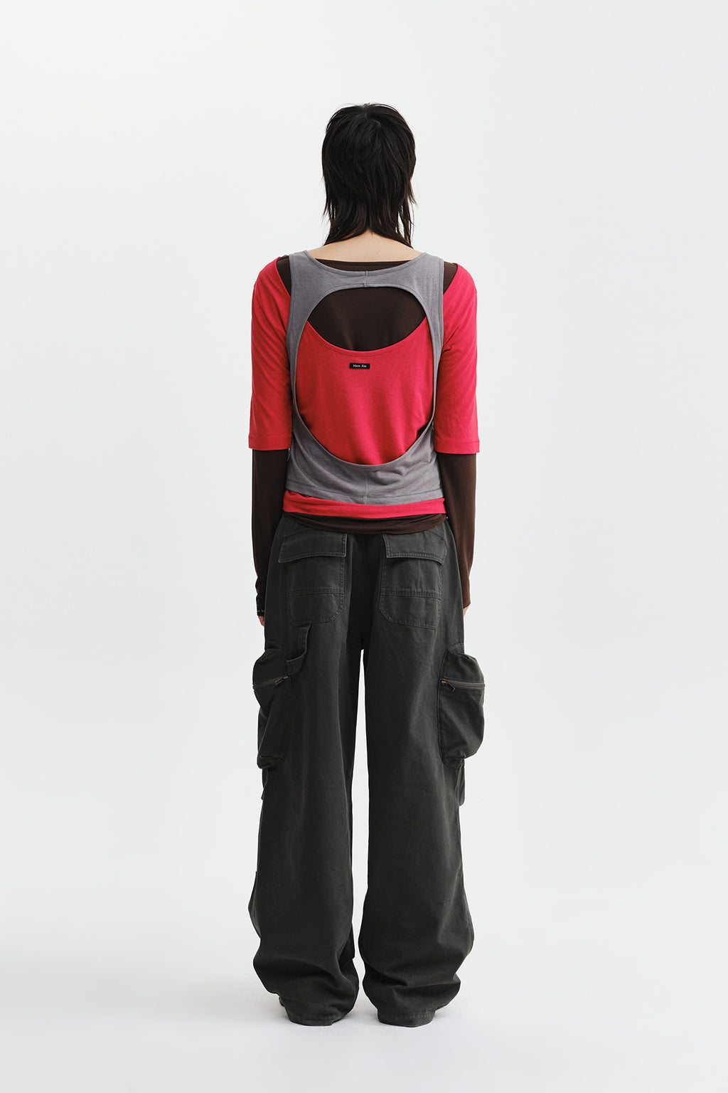 Matin Kim - Triple Layered Multi Way Top (Red) product image 12 | TRAB K-Fashion Australia