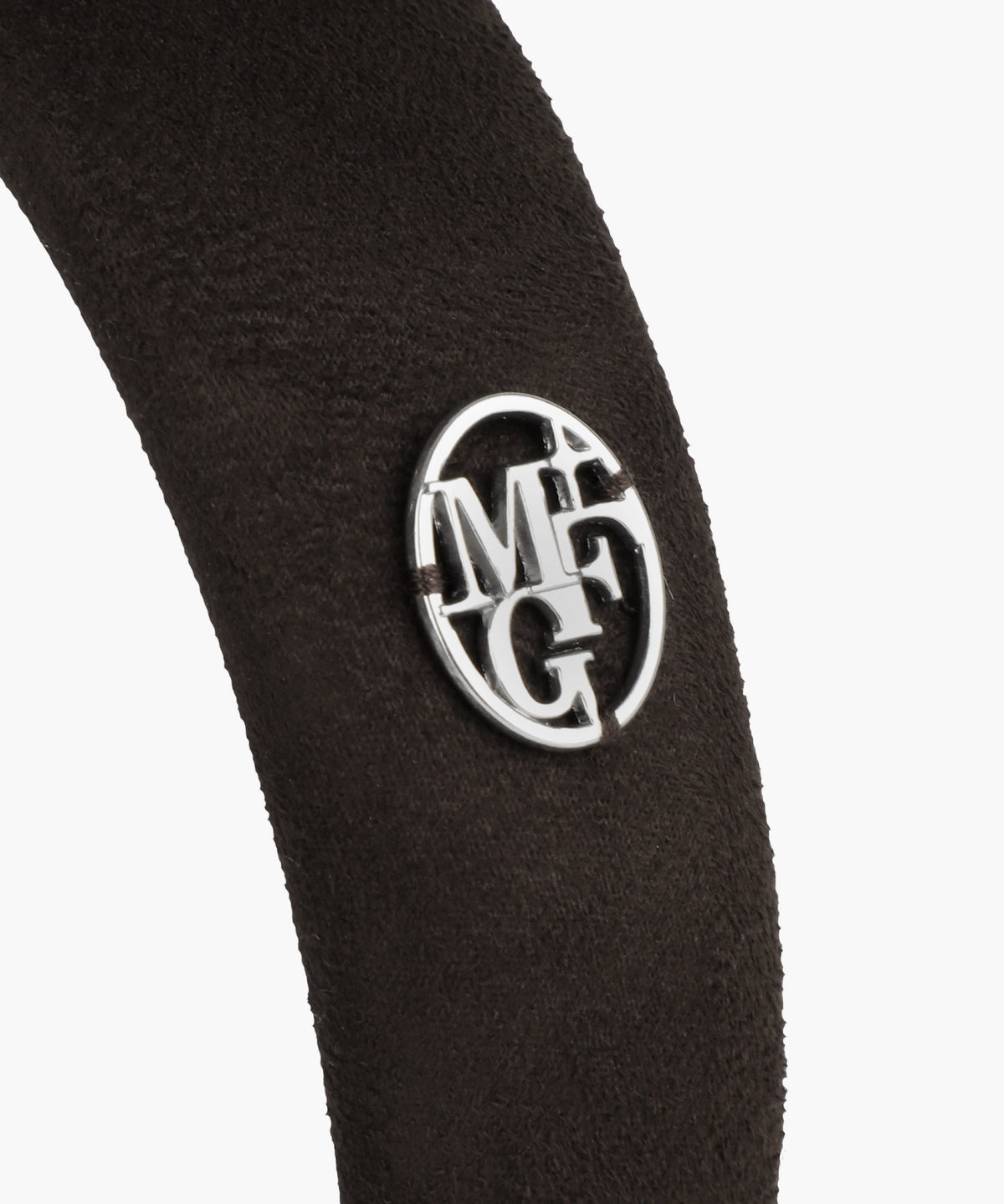 Marithe & Francois Girbaud - Circle Logo Suede Hairband (Brown) product image 3 | TRAB K-Fashion Australia