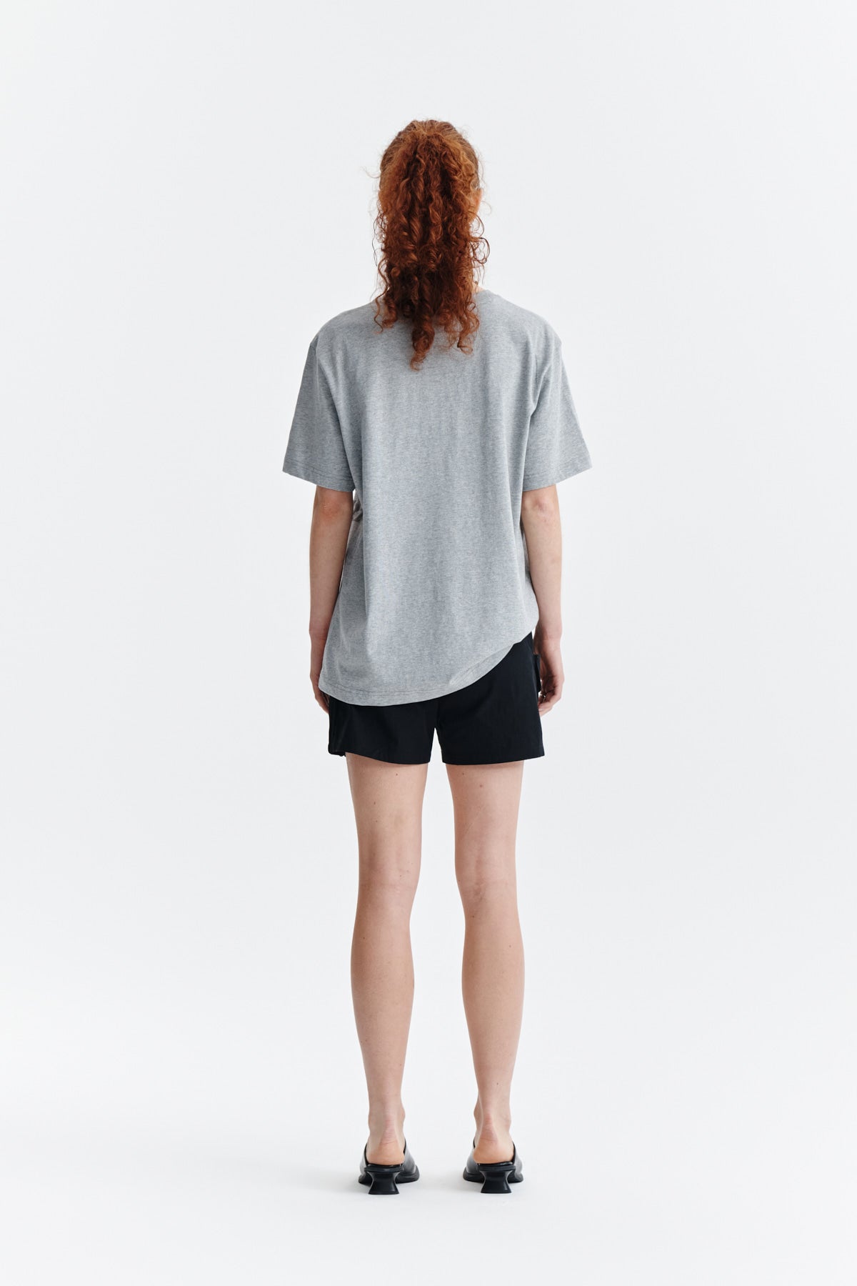 Matin Kim - Matin Wave Printing Logo Top (Grey) product image 7 | TRAB K-Fashion Australia