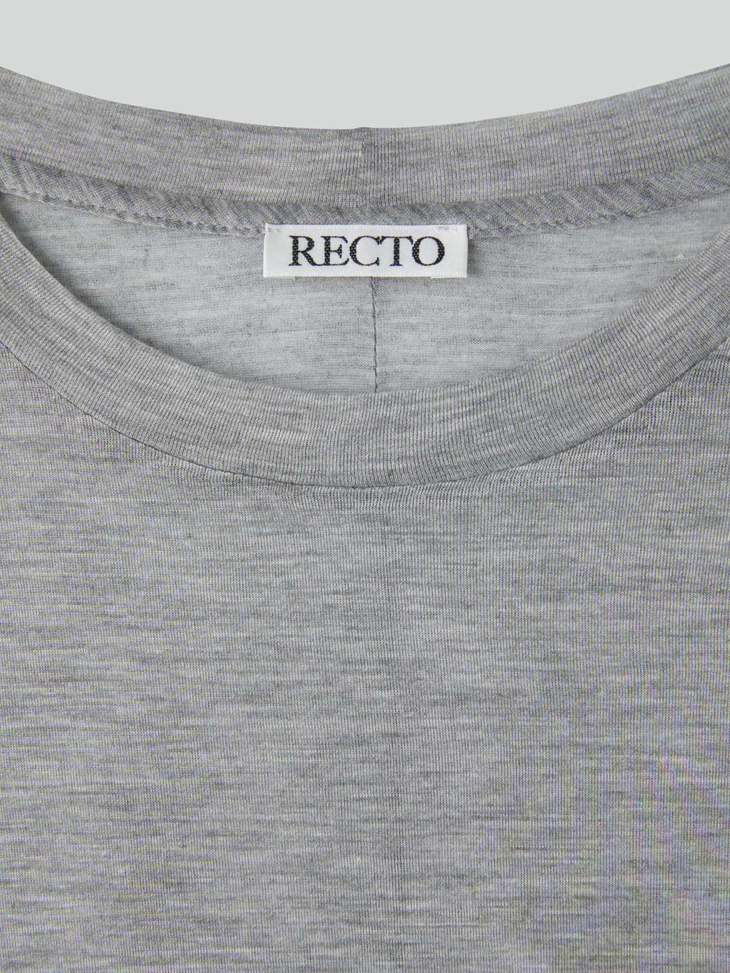 Recto - Oversized Sheer T-Shirt (Melange Grey) product image 6 | TRAB K-Fashion Australia
