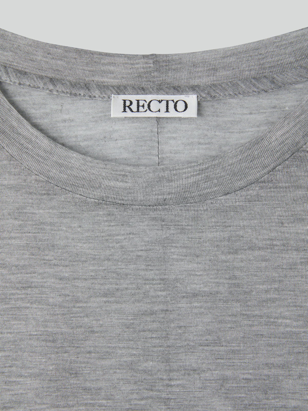 Recto - Oversized Sheer T-Shirt (Melange Grey) product image 6 | TRAB K-Fashion Australia