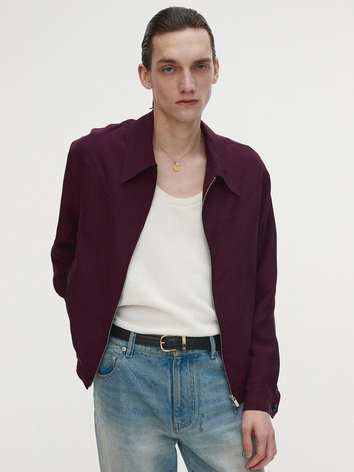 Tonywack - Cupro Western Blouson (Mulberry) product image 5 | TRAB K-Fashion Australia