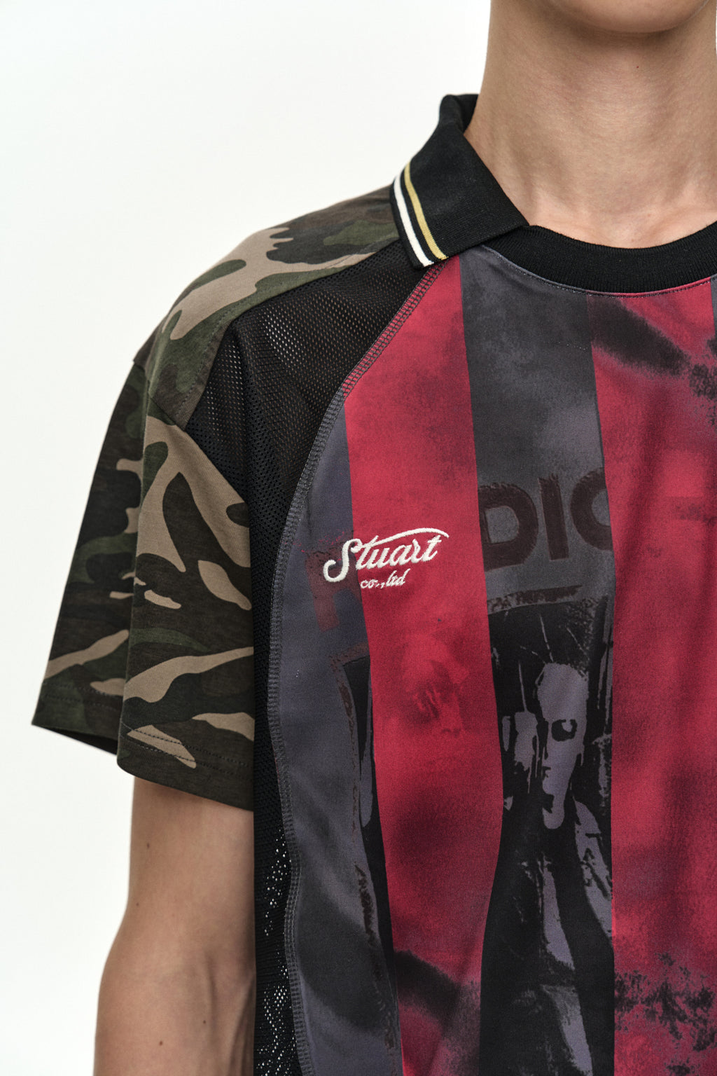 Andersson Bell - Reworked Football T-Shirt (Black/Red) product image 6 | TRAB K-Fashion Australia