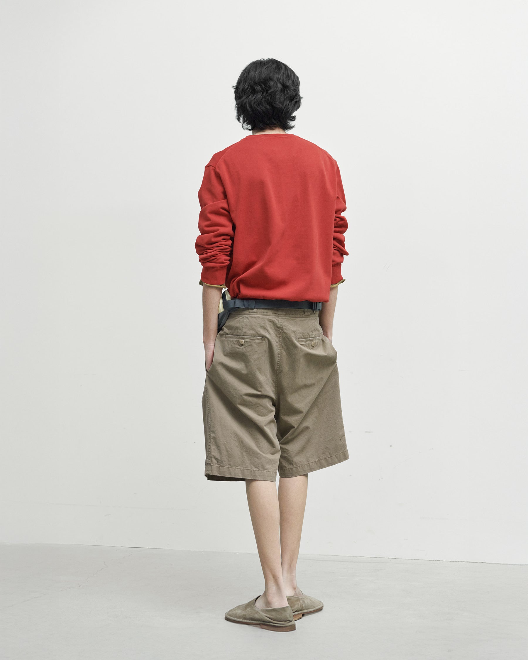 Brownyard - Belted Half Pants (Dark Beige) product image 3 | TRAB K-Fashion Australia