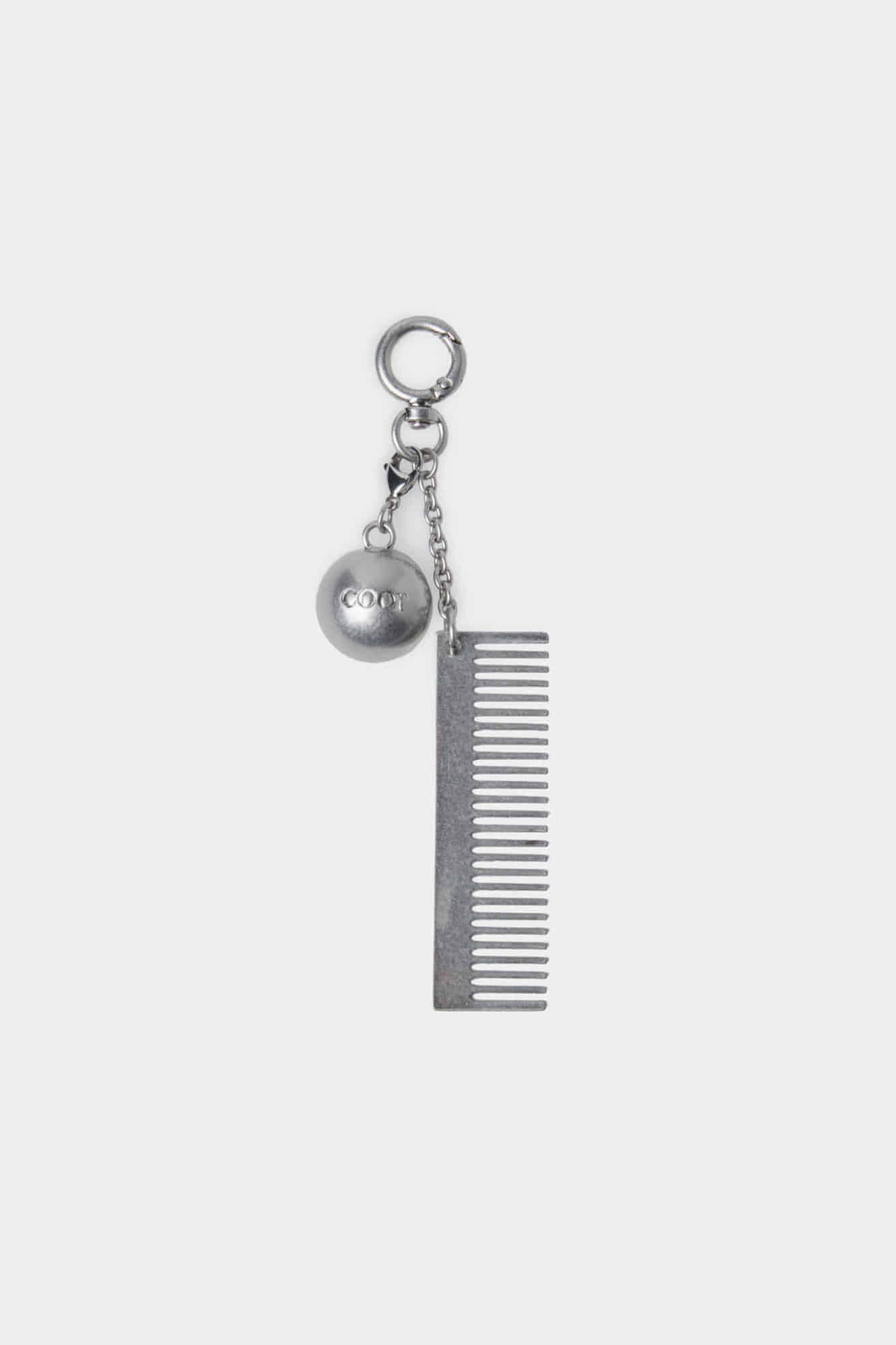 Coor - Metal Comb & Mirror Keyring (Silver) product image 1 | TRAB K-Fashion Australia