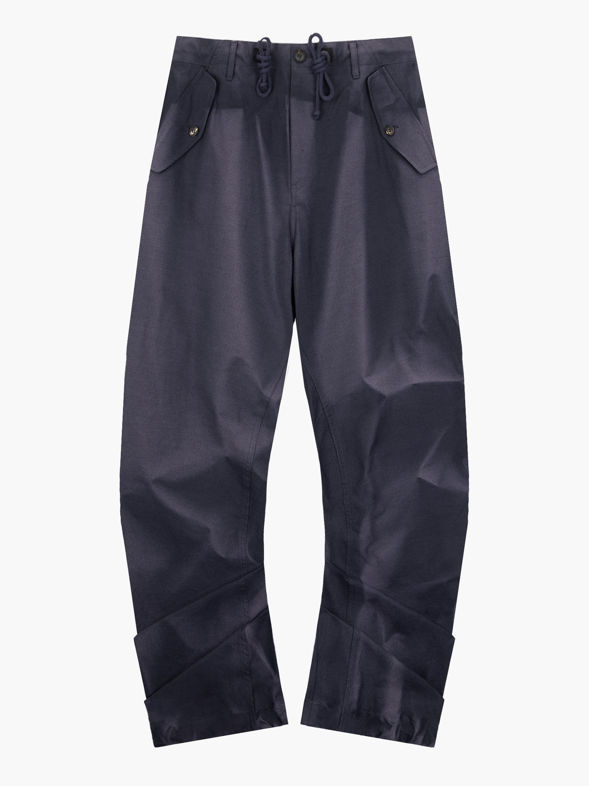 Jiyong Kim - Sun-Bleached Twisted Trousers (Navy) product image 10 | TRAB K-Fashion Australia