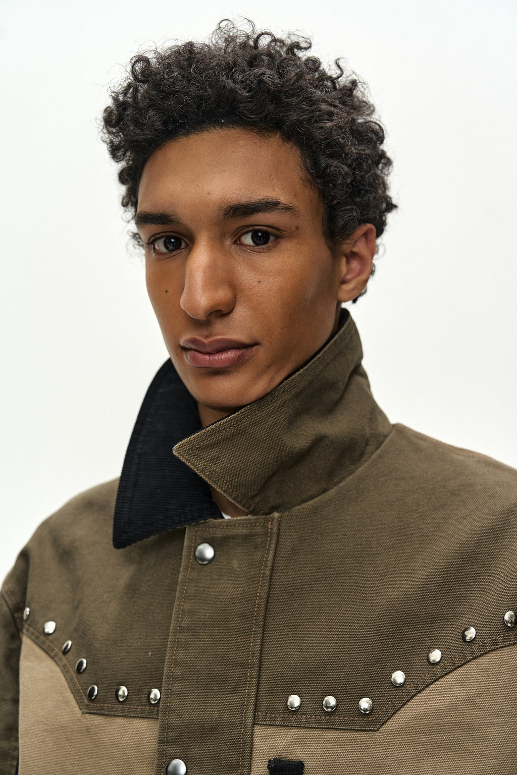 Andersson Bell - Austin Patchwork Washed Jacket (khaki) (Khaki) product image 10 | TRAB K-Fashion Australia