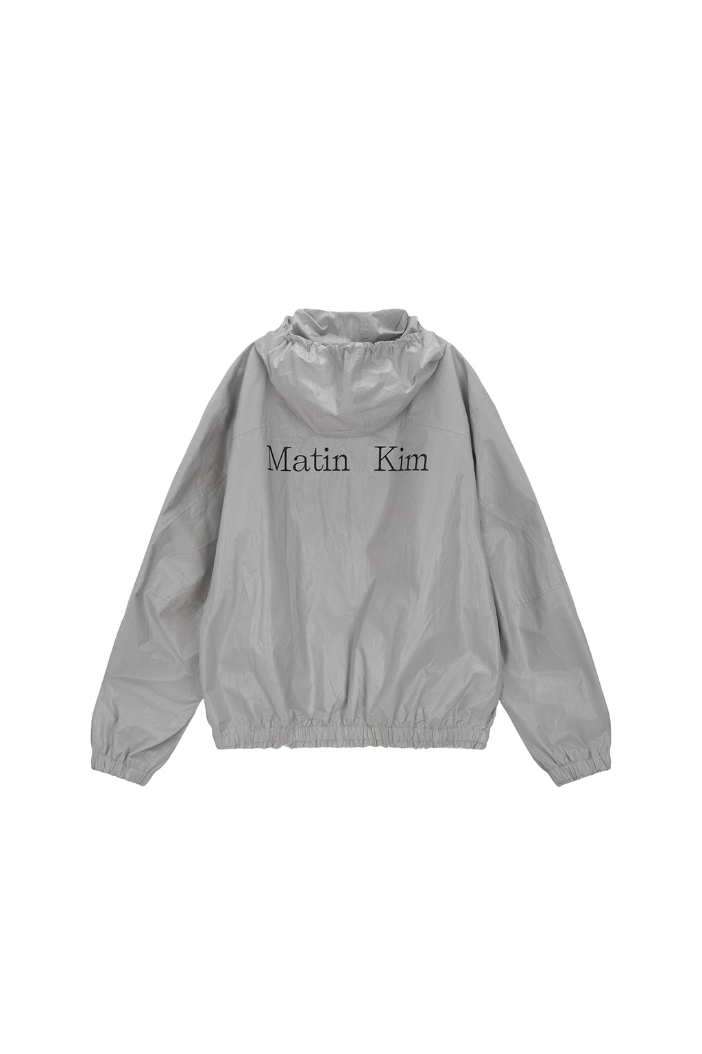 Matin Kim - Matin High Neck Coating Hoody Jumper (Light Grey) product image 2 | TRAB K-Fashion Australia