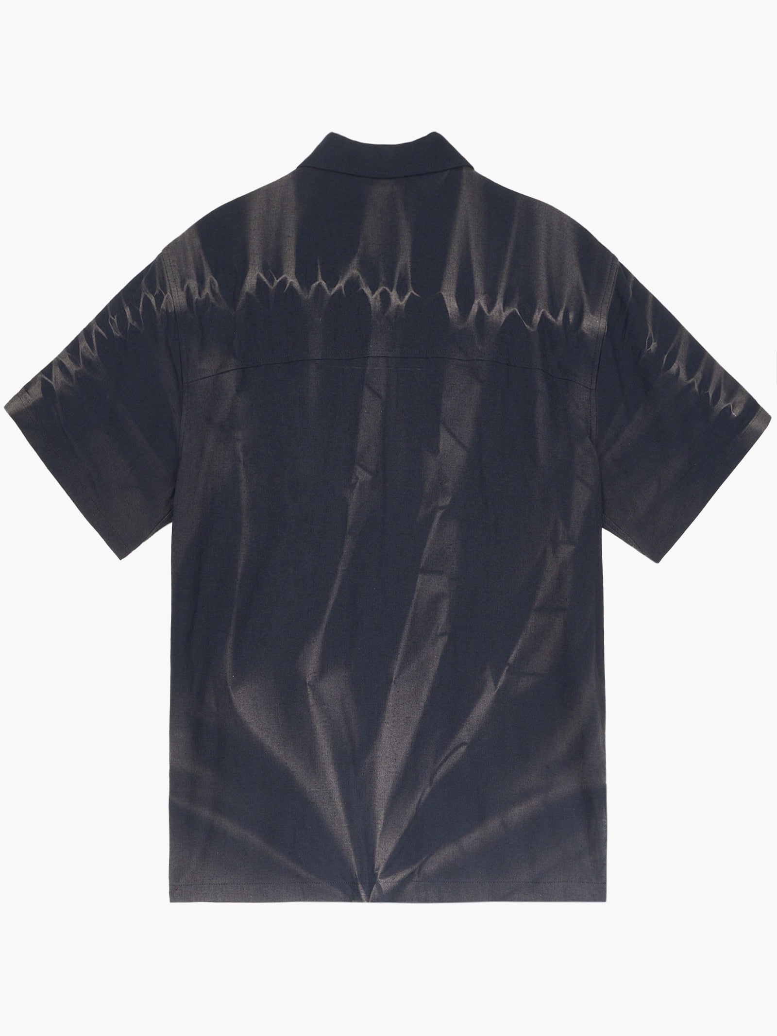 Jiyong Kim - Sun-Bleached Tailored Collar Half Sleeve Shirt (Blue) product image 8 | TRAB K-Fashion Australia