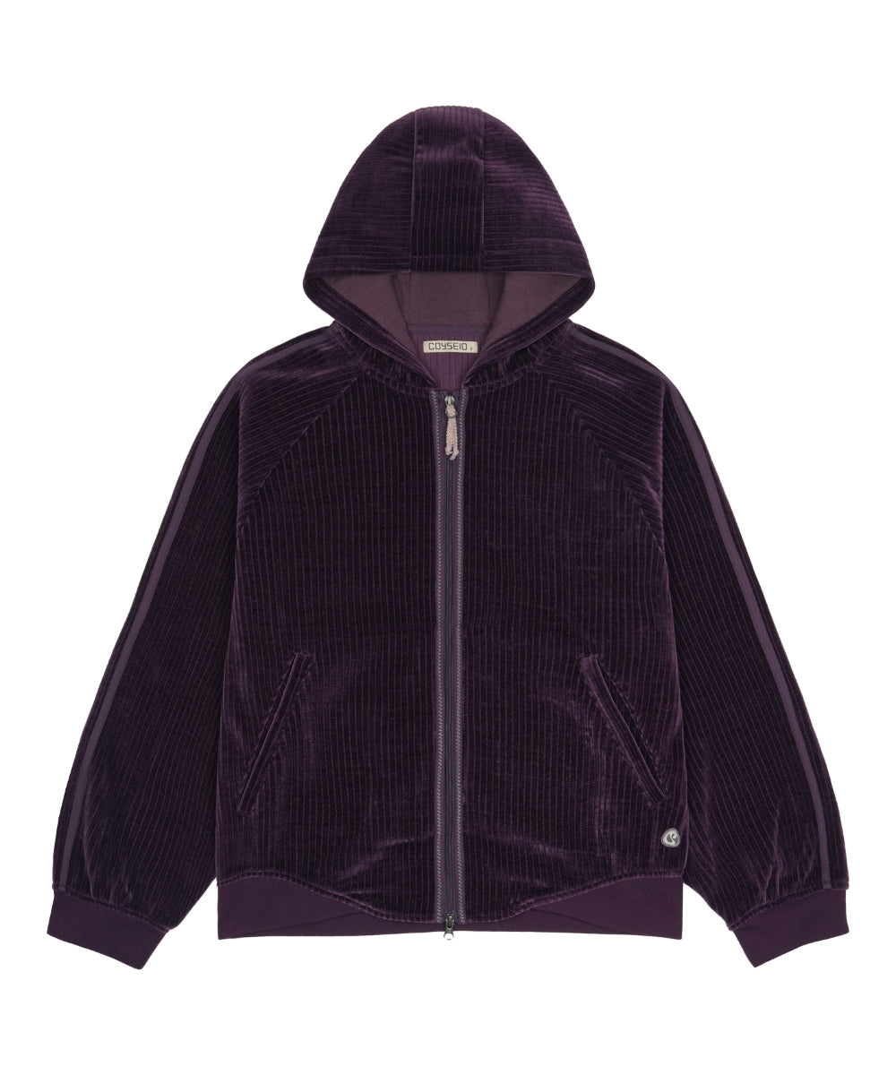 Coyseio - Velour Zip-Up Hoodie (Purple) product image 10 | TRAB K-Fashion Australia