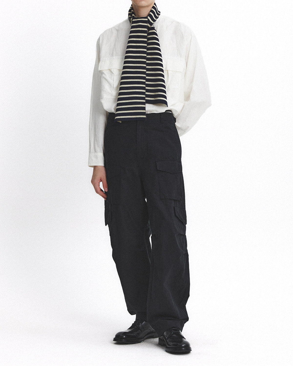 Eastlogue - Band Collar Field Shirts (White) product image 4 | TRAB K-Fashion Australia