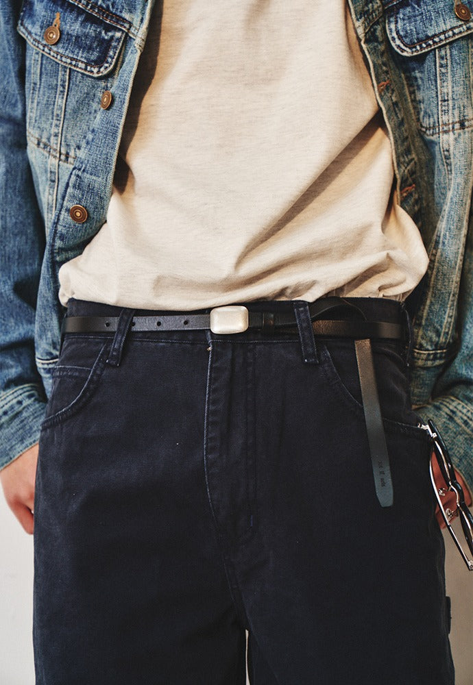 Art if acts - Plain Leather Belt (Black) product image 1 | TRAB K-Fashion Australia