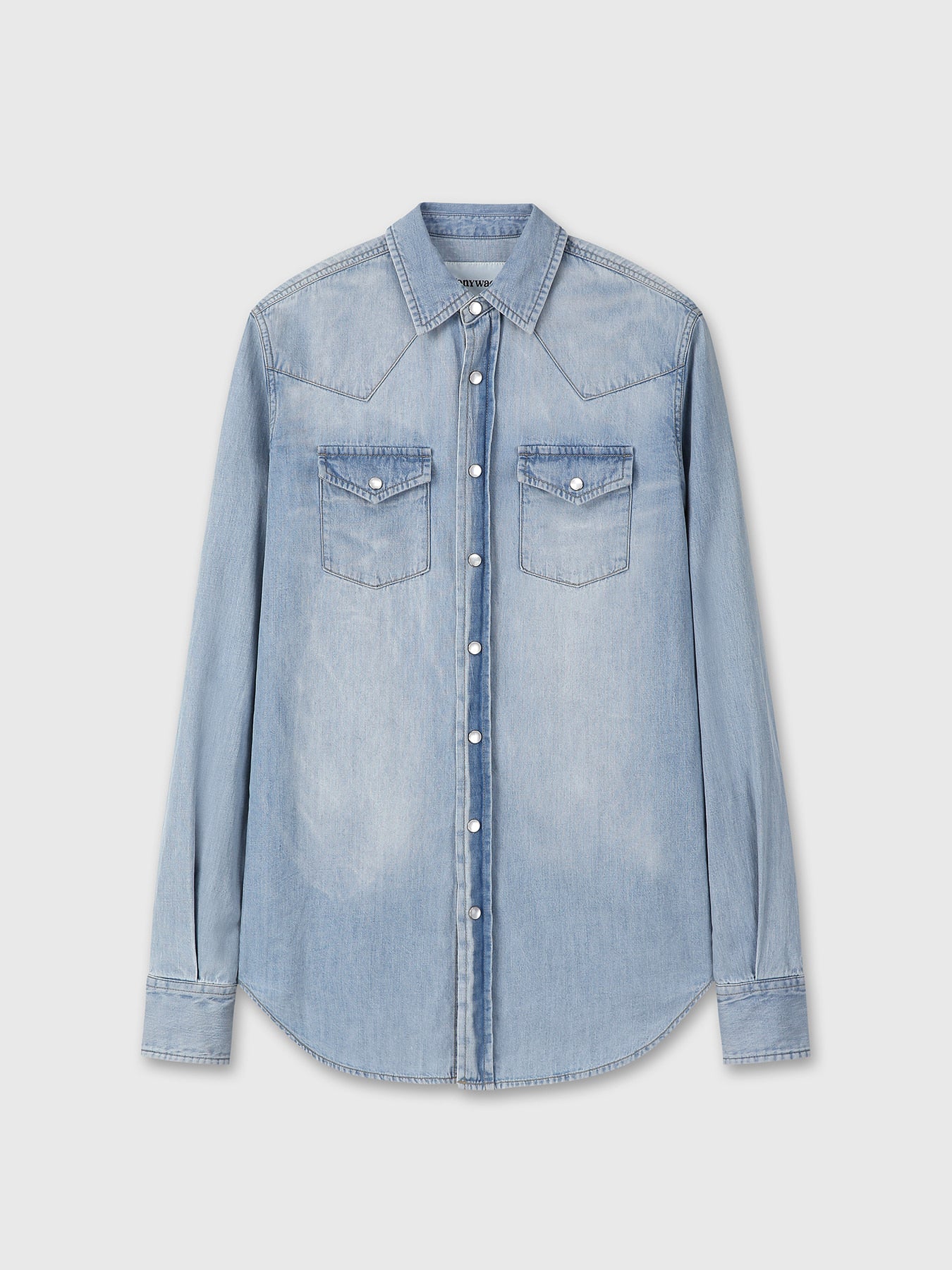 Tonywack - Washed Denim Western Shirt (Washed Light Blue) product image 7 | TRAB K-Fashion Australia