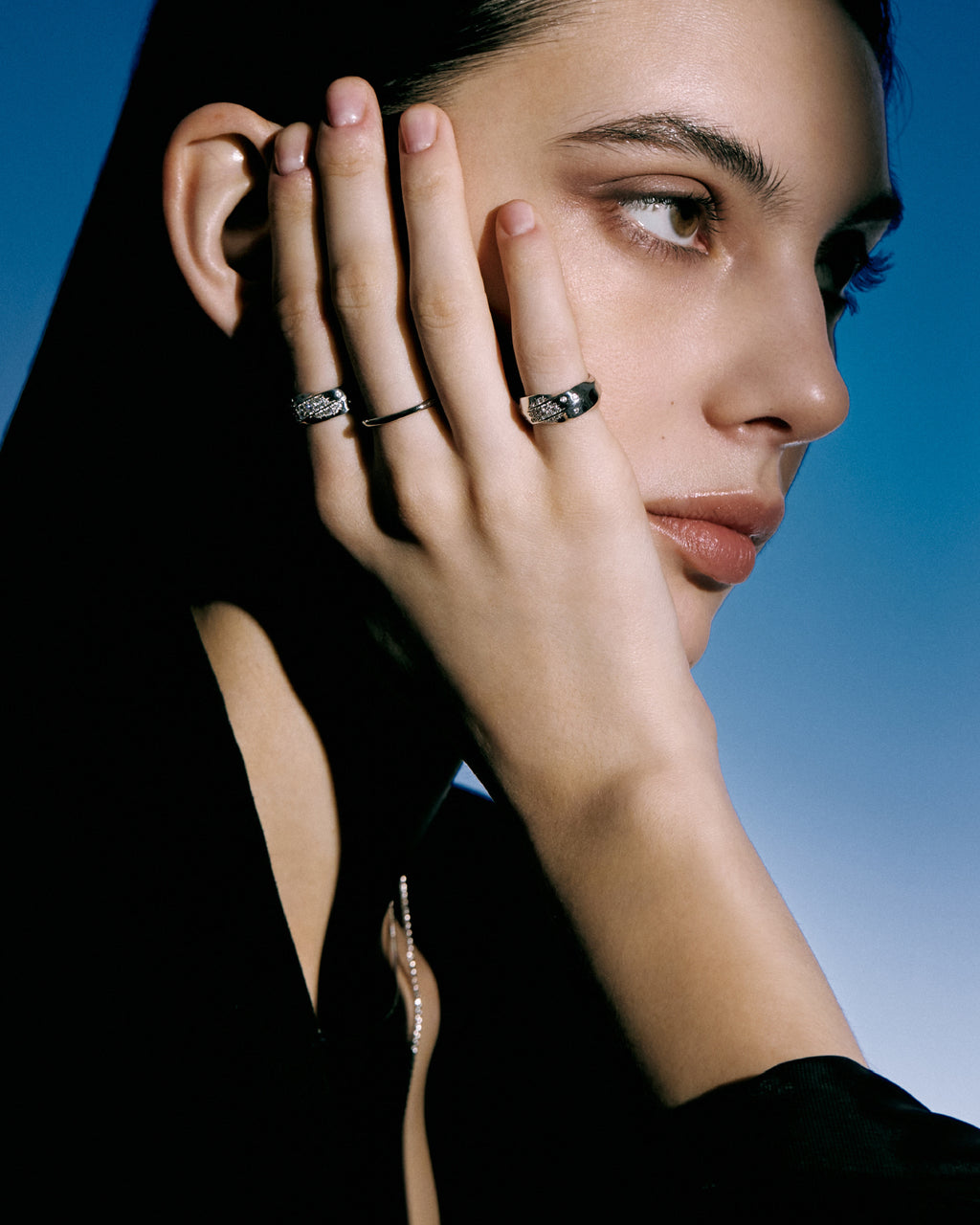 Numbering - Pave Sculpted Wave Ring #3416 product image 2 | TRAB K-Fashion Australia