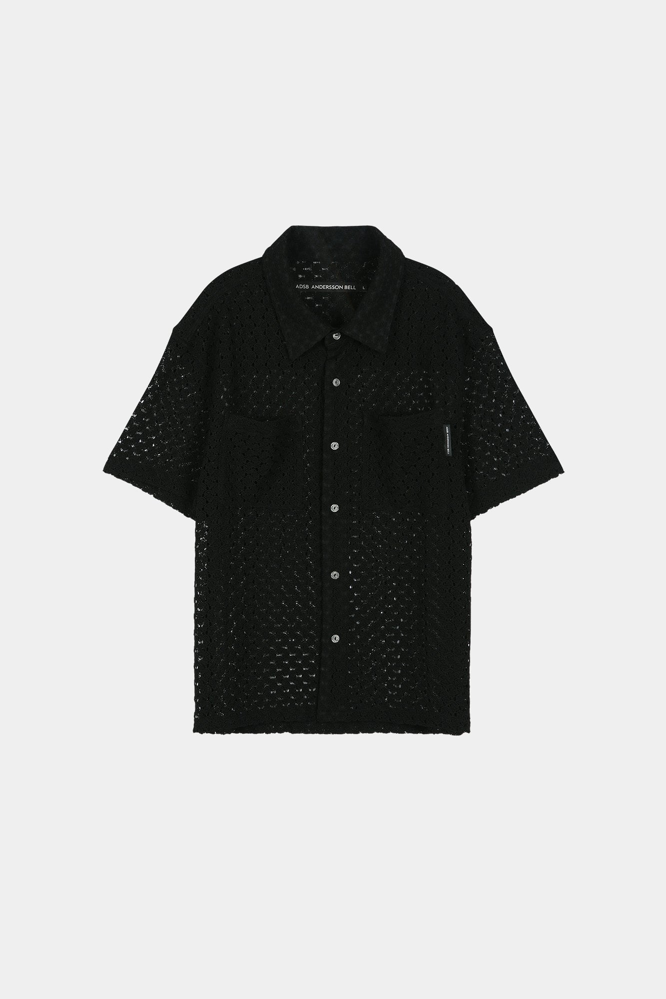 Andersson Bell - Tres Sheer Knitted Shirt (Black) product image 8 | TRAB K-Fashion Australia