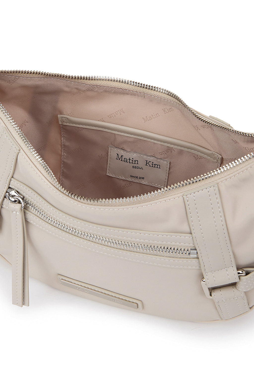 Matin Kim - Fabric Arc Hobo Bag (Light Grey) product image 5 | TRAB K-Fashion Australia