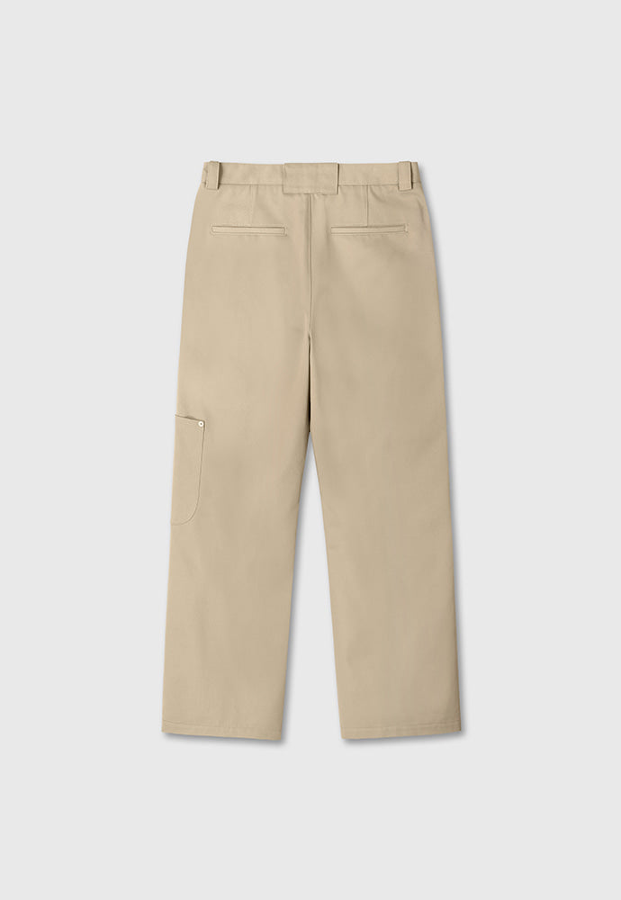 Tonywack - Hard Twist Semi-Wide Cut Double Knee Pants (Beige) product image 8 | TRAB K-Fashion Australia