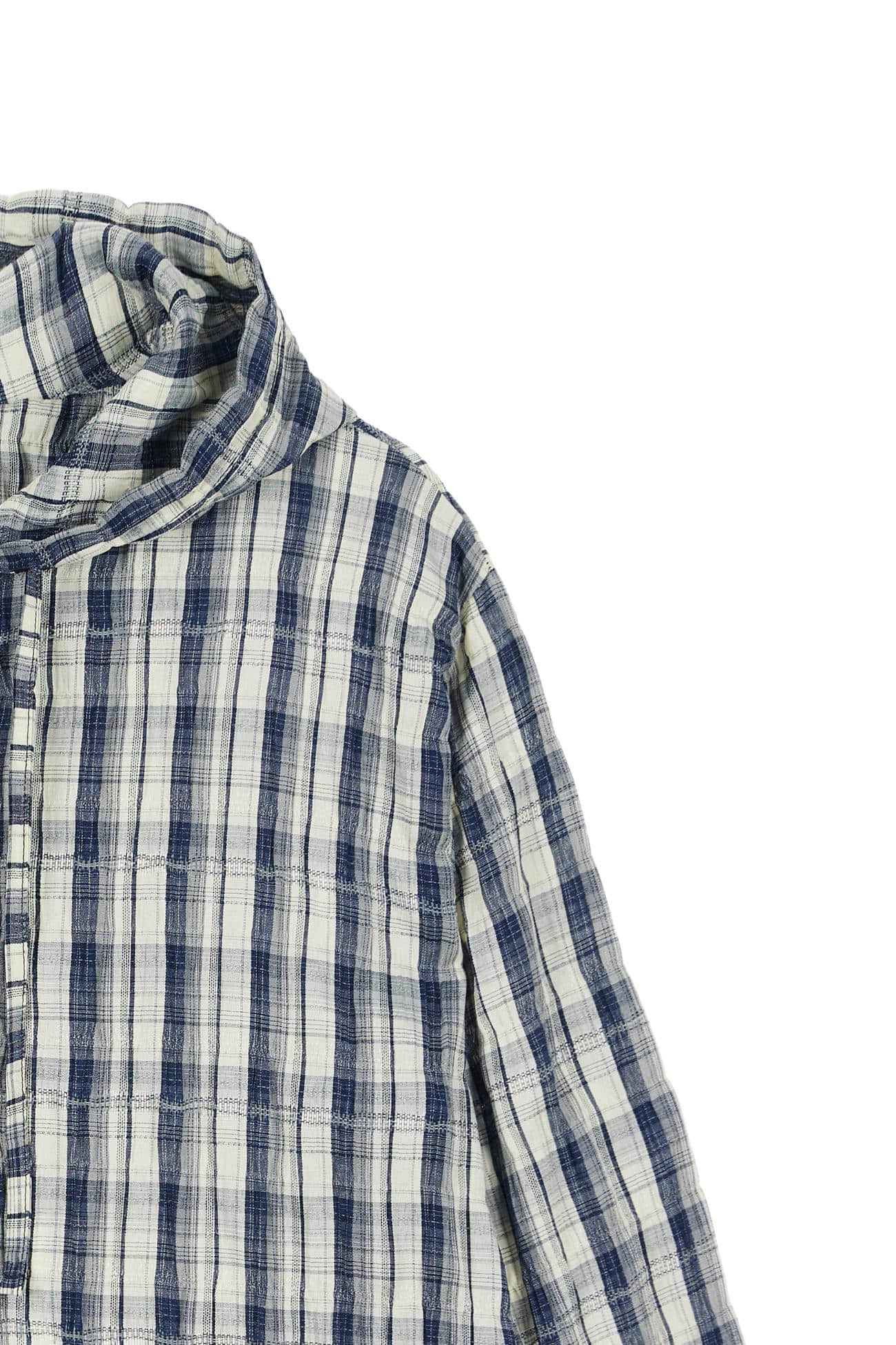Deinet - Deinet Back Logo Check Hoodie Shirts (Navy) product image 4 | TRAB K-Fashion Australia