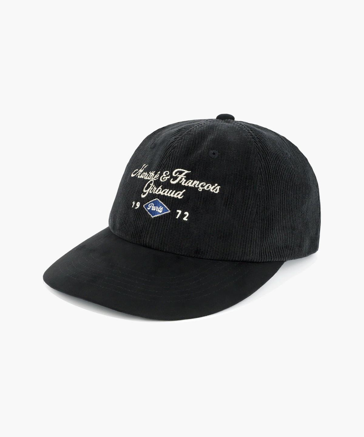 Marithe & Francois Girbaud - Corduroy Color Block Cap (Black) product image 1 | TRAB K-Fashion Australia