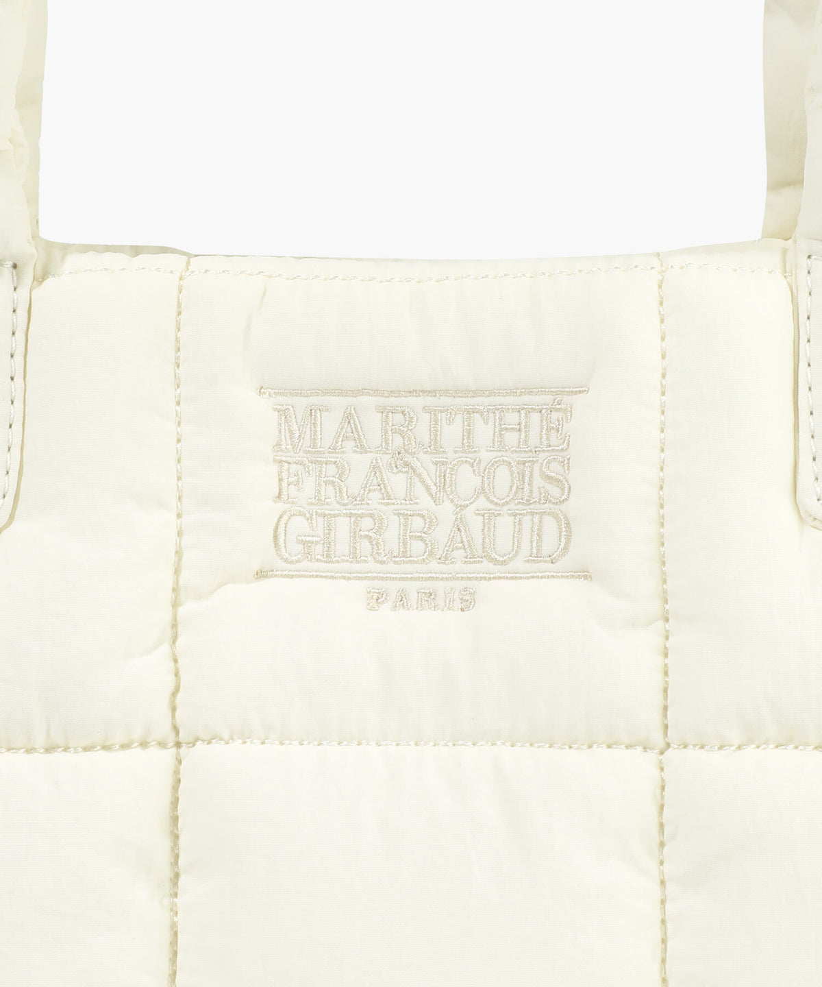 Marithe & Francois Girbaud - Classic Logo Padding Tote Bag (Ivory) product image 4 | TRAB K-Fashion Australia