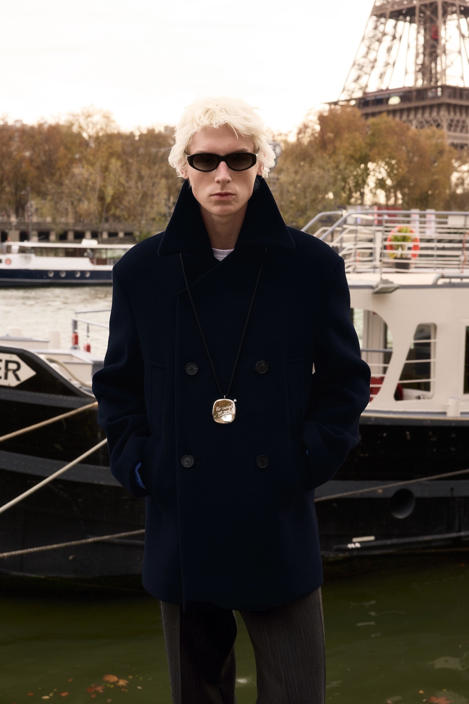 STU - Caban Coat In (Navy) product image 1 | TRAB K-Fashion Australia