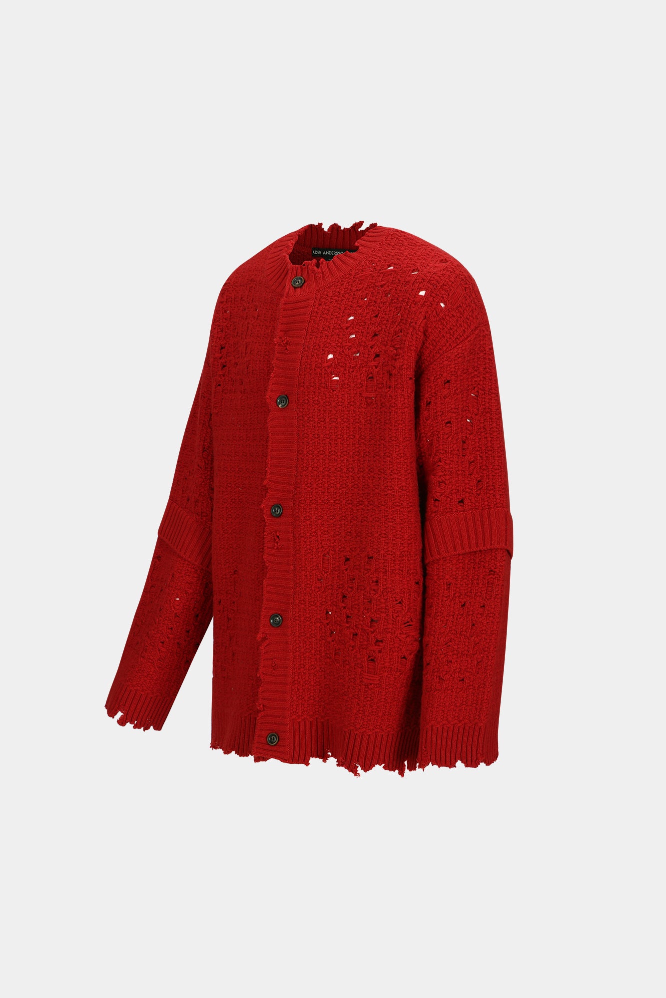 Andersson Bell - Roghen Wool Long Cardigan (Scarlet) product image 8 | TRAB K-Fashion Australia