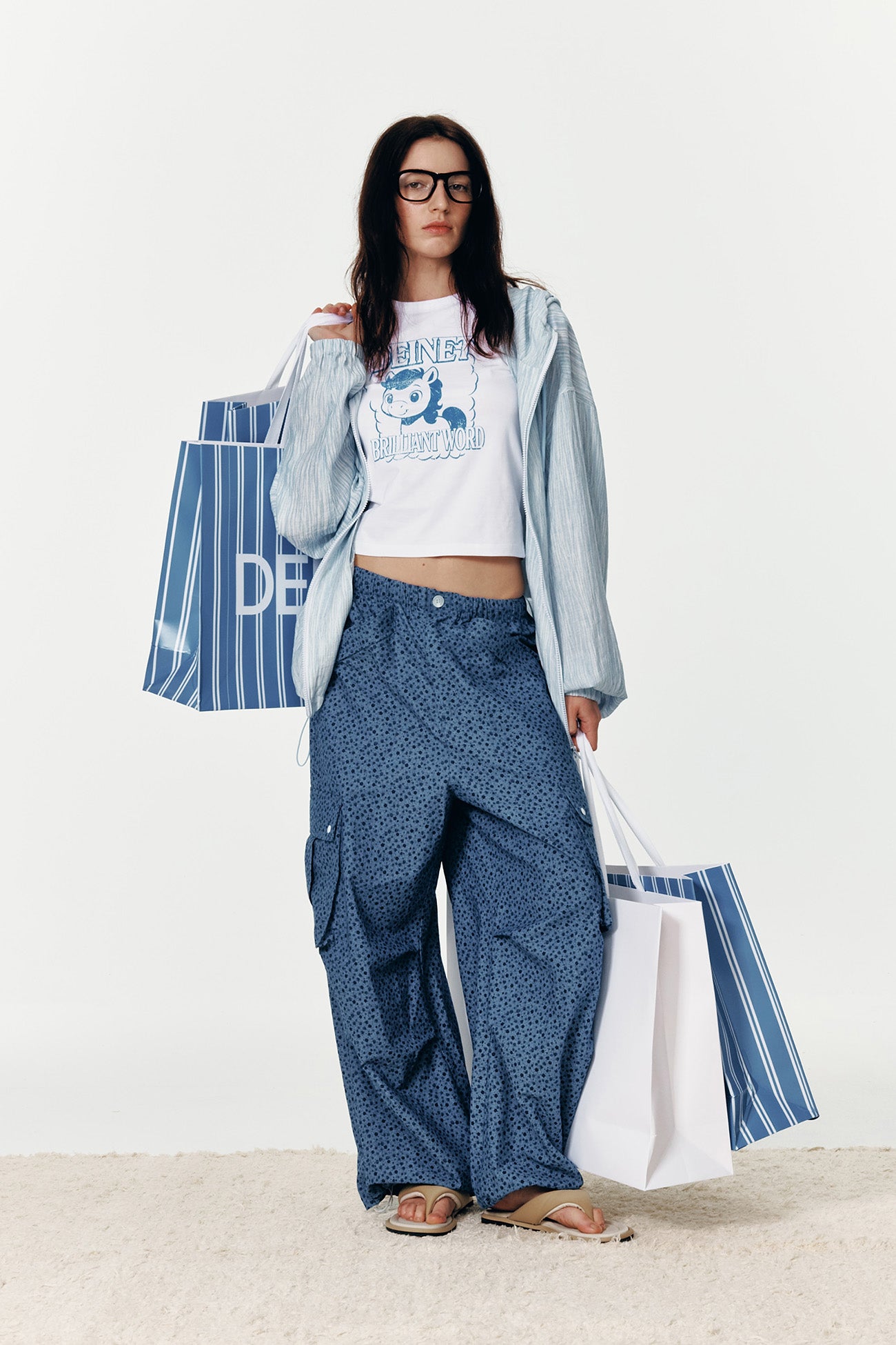 Deinet - Deinet Back Logo Bomber Jacket (Blue) product image 11 | TRAB K-Fashion Australia