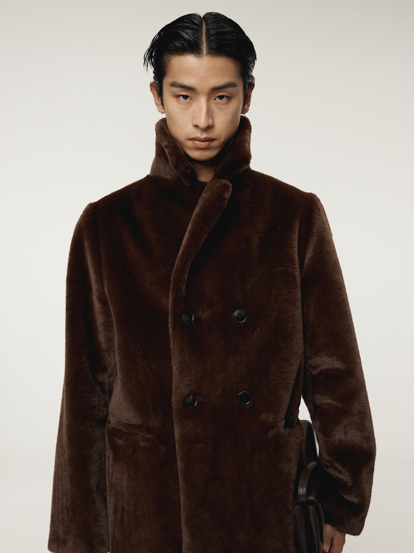 Recto - Grandma Faux Fur Double Coat (Vintage Brown) product image 5 | TRAB K-Fashion Australia