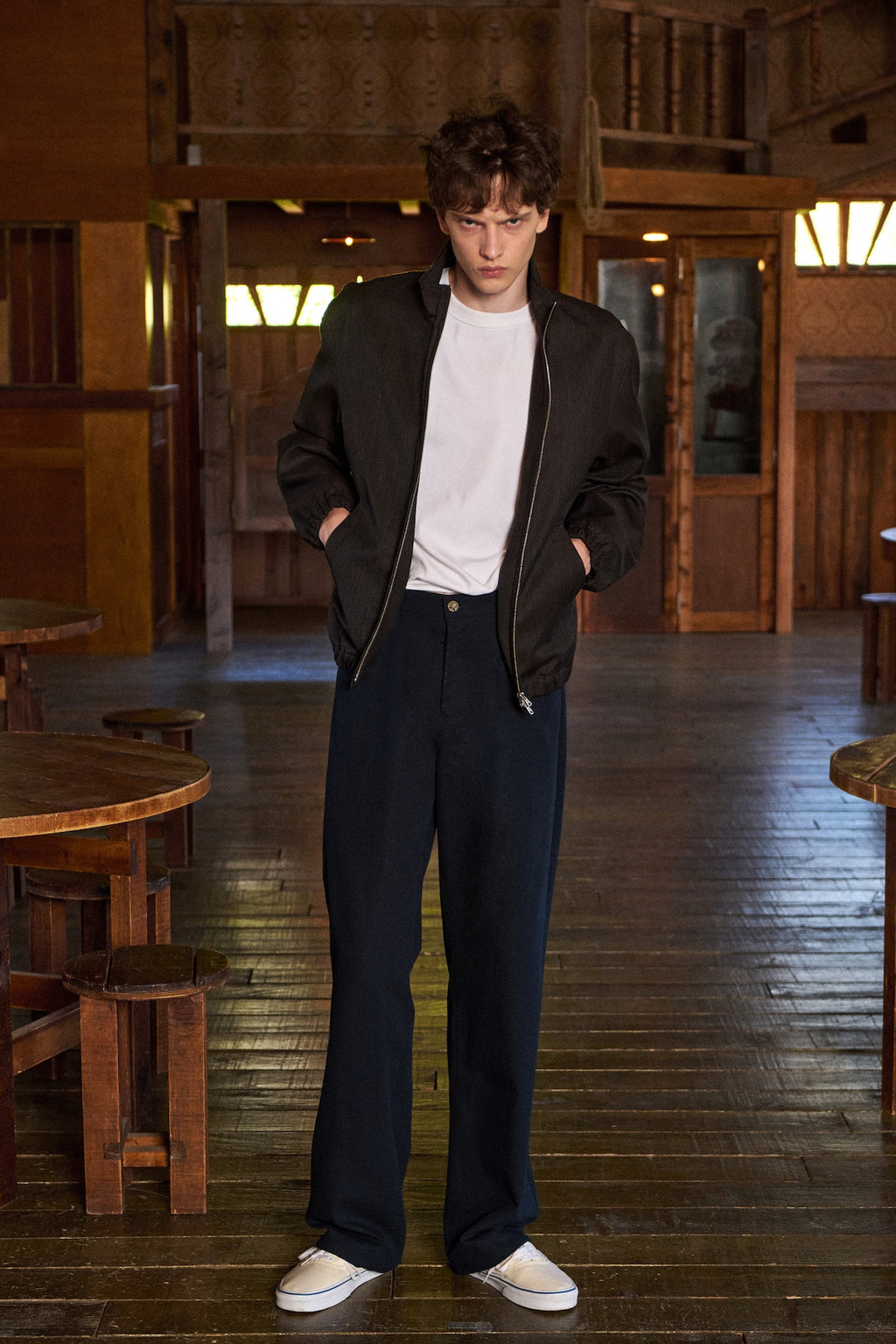 STU - Shift High-neck Jacket (Charcoal) product image 1 | TRAB K-Fashion Australia