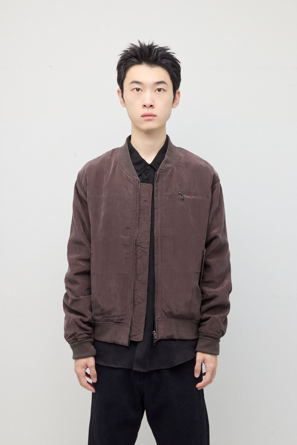 Hatchingroom - Regular Bomber (Burgundy) product image 6 | TRAB K-Fashion Australia
