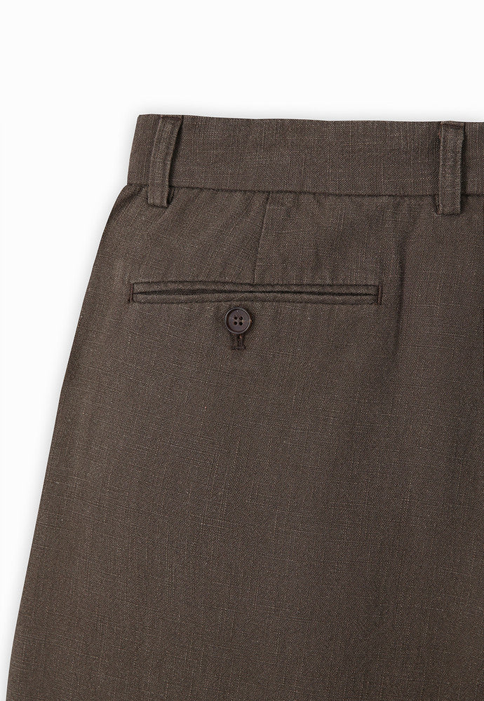Art if acts - Washed Linen Bermuda Shorts (Wood) product image 11 | TRAB K-Fashion Australia