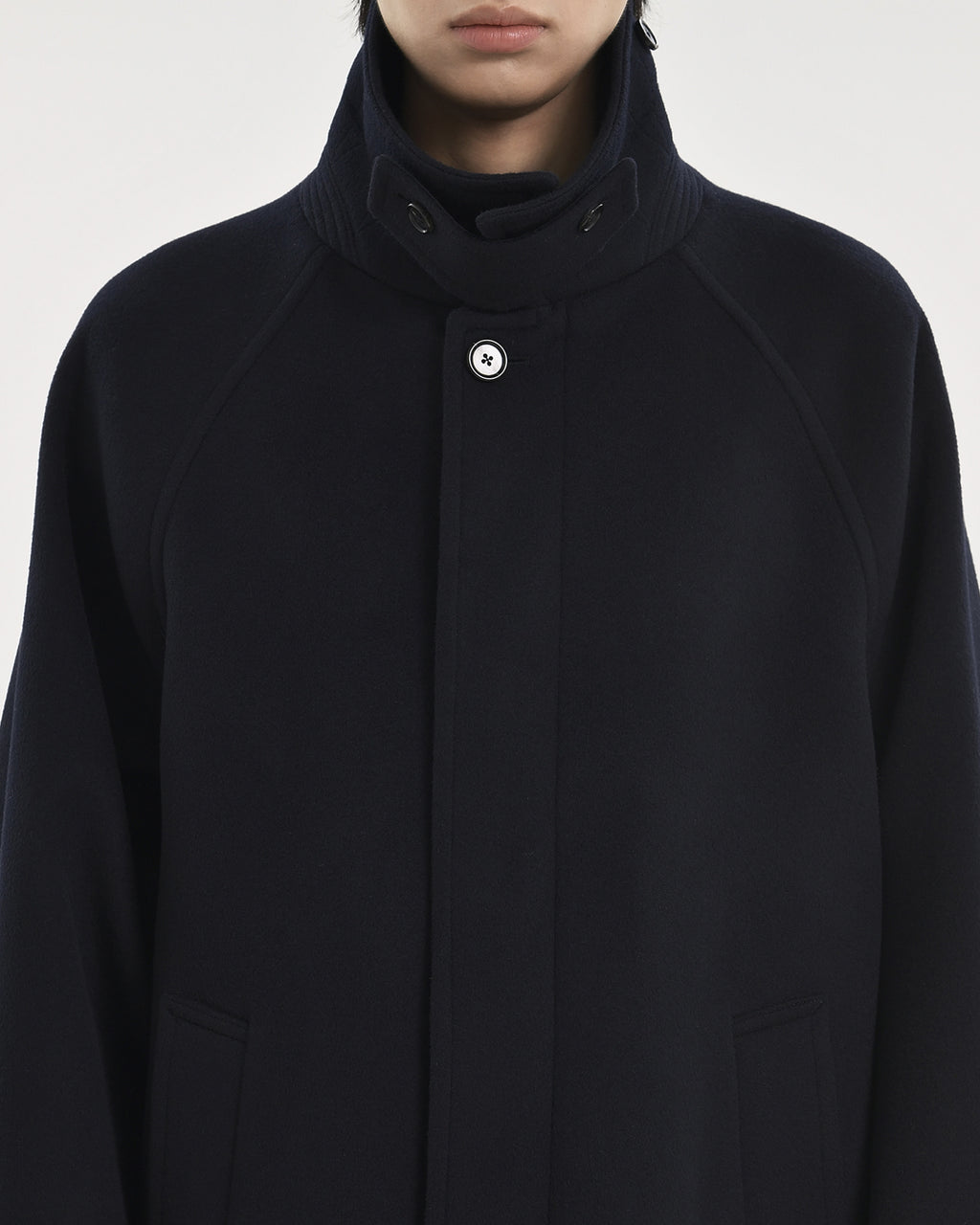 Brownyard - Balmacaan Coat (Dark Navy) product image 4 | TRAB K-Fashion Australia