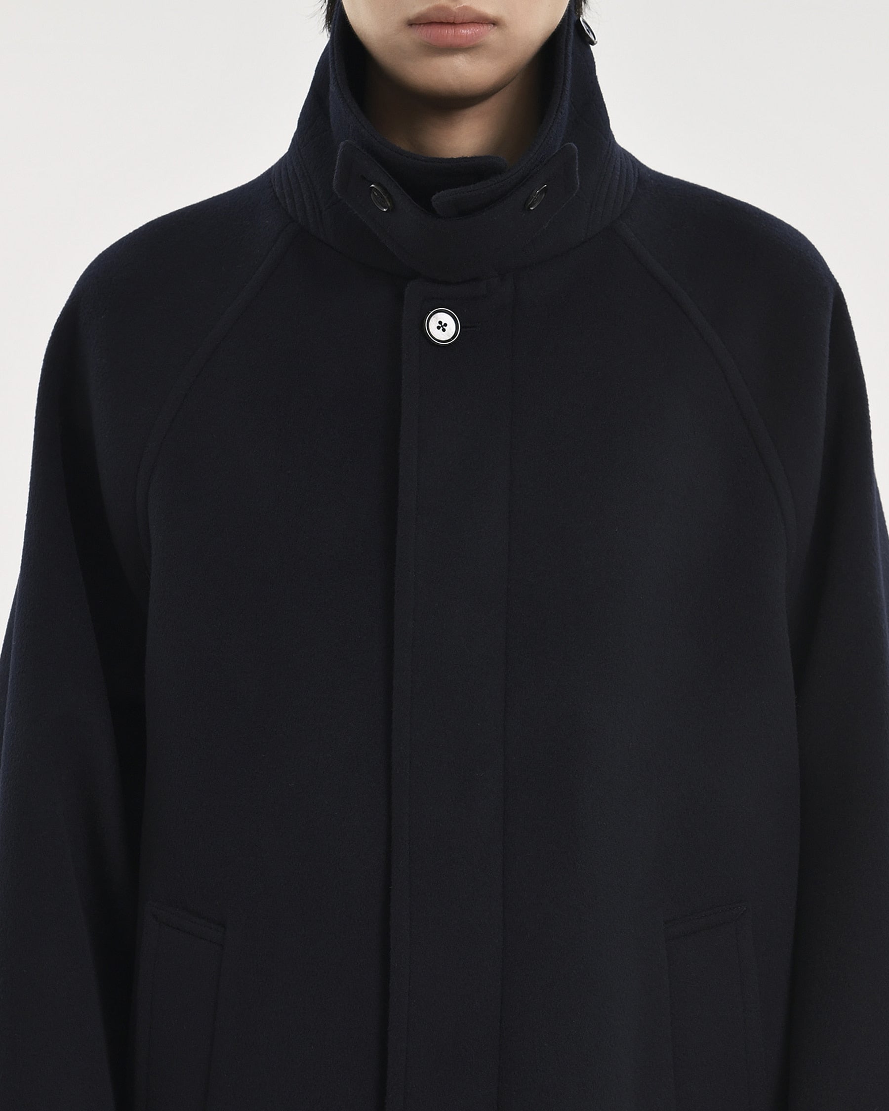 Brownyard - Balmacaan Coat (Dark Navy) product image 4 | TRAB K-Fashion Australia