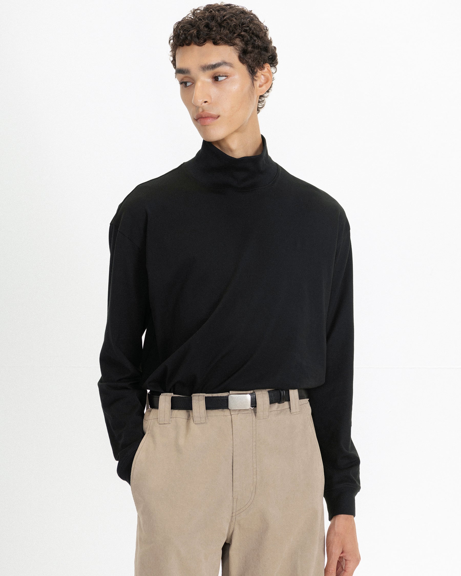 Brownyard - Giza Cotton Turtle Neck (Black) product image 1 | TRAB K-Fashion Australia