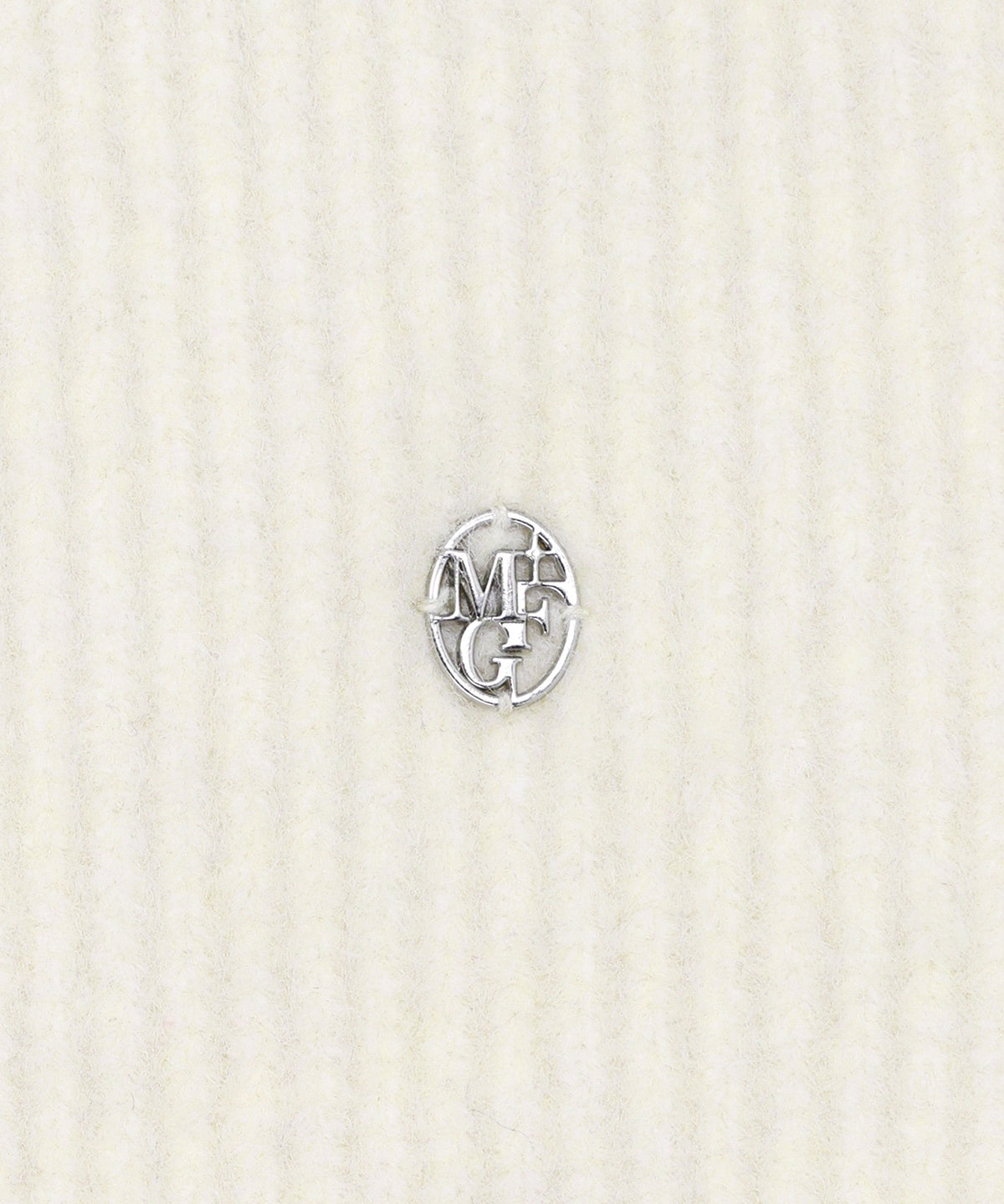 Marithe & Francois Girbaud - Circle Logo Knit Ear Flap (Ivory) product image 3 | TRAB K-Fashion Australia