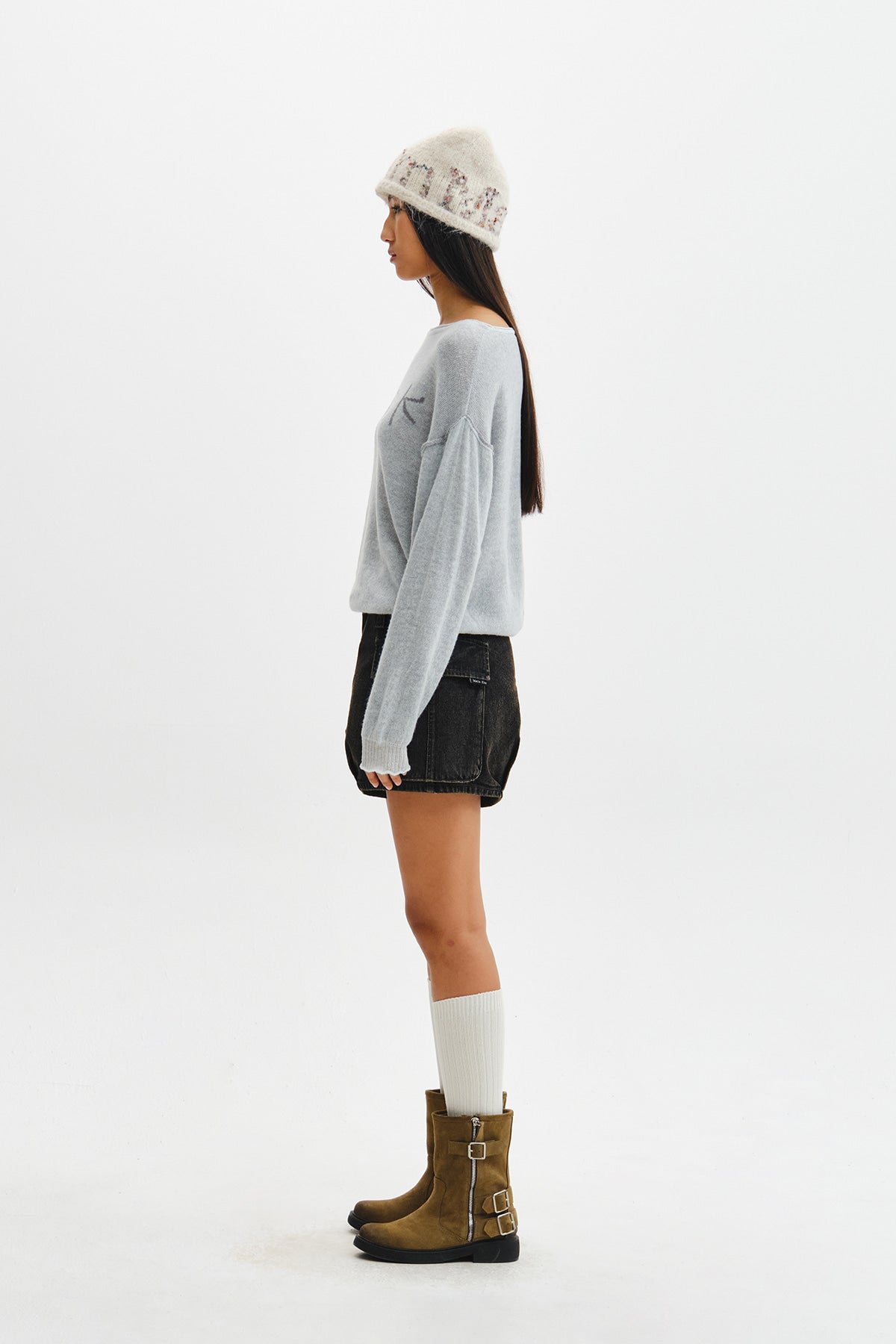 Matin Kim - Matin Dual Tone Knit Pullover (Mint) product image 8 | TRAB K-Fashion Australia