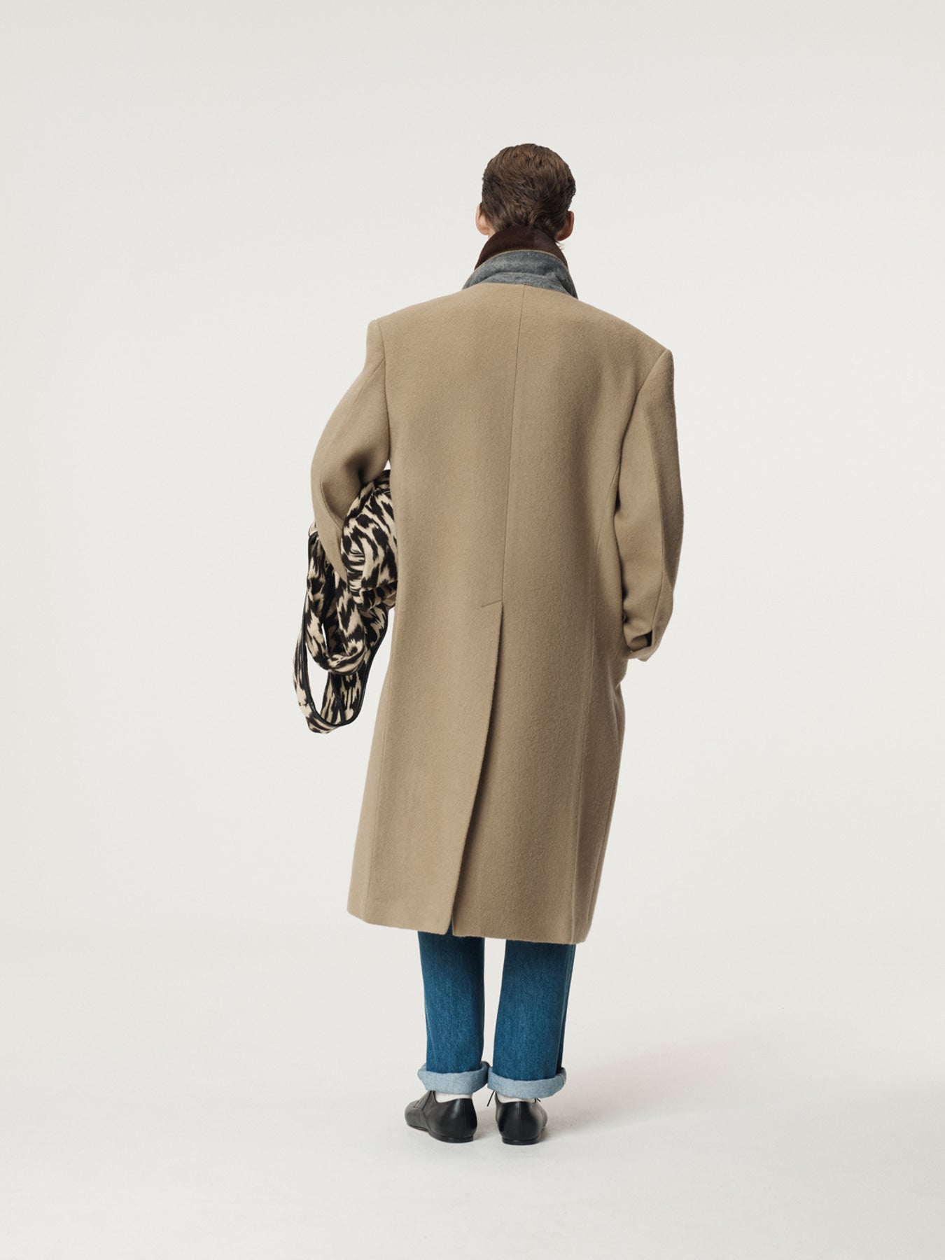 Recto - Hairy Wool Single Coat (Light Khaki) product image 3 | TRAB K-Fashion Australia