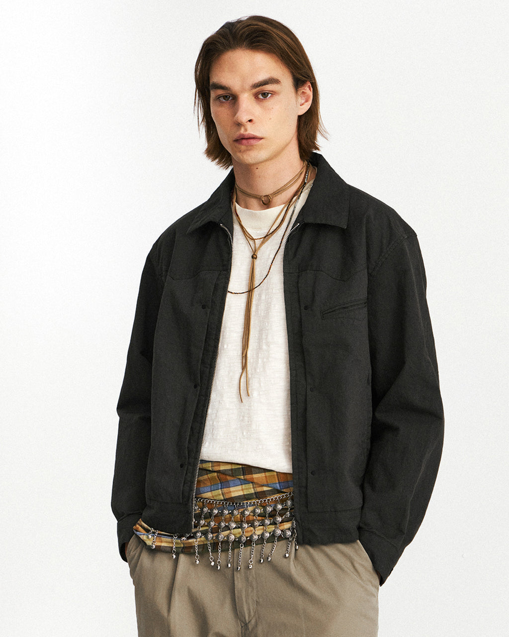 Eastlogue - Western Trucker Jacket (Black) product image 3 | TRAB K-Fashion Australia