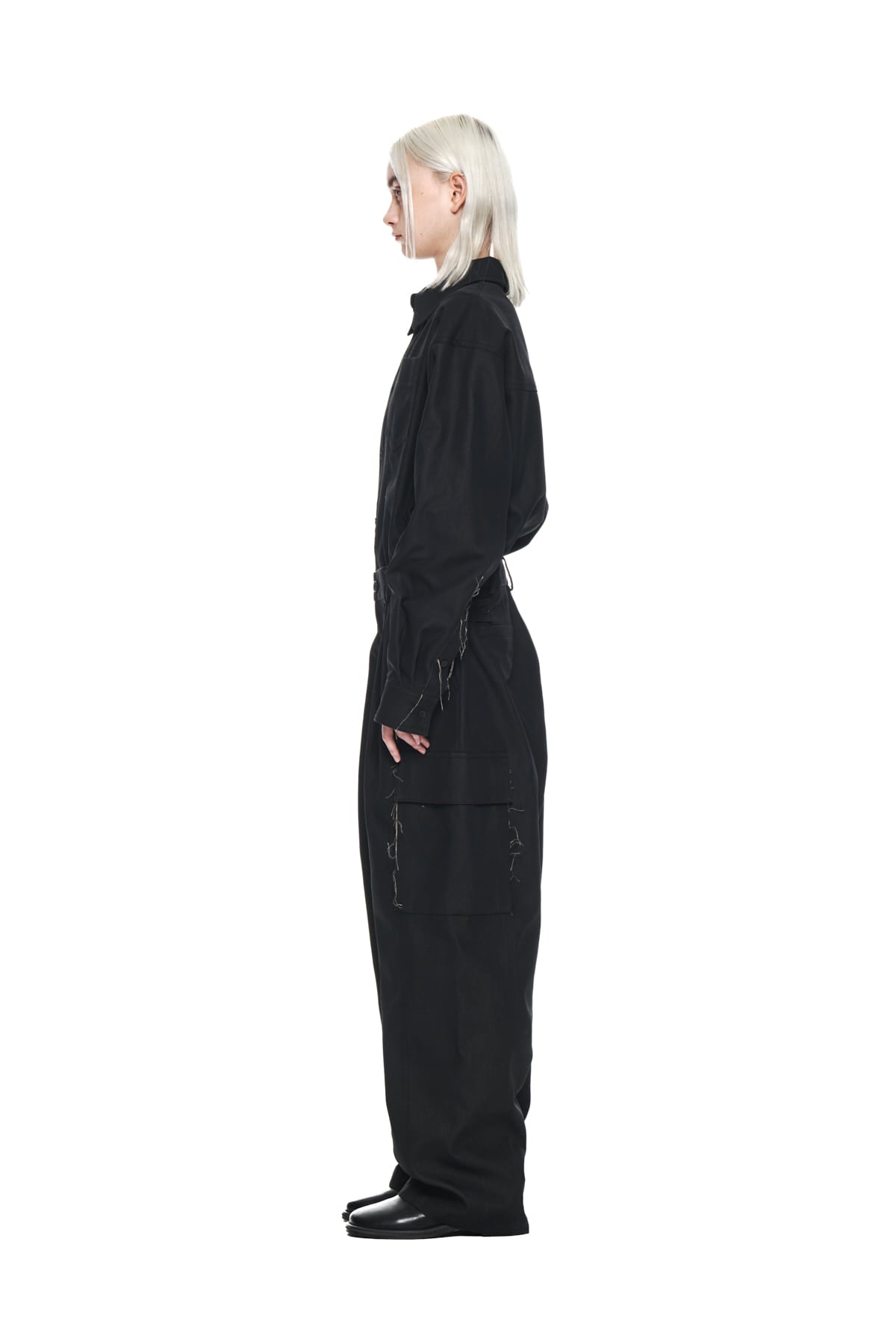 Matin Kim - Utility Button Up Jumpsuit (Black) product image 7 | TRAB K-Fashion Australia