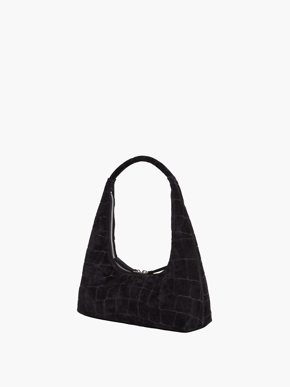 Marge Sherwood - Hobo Shoulder (Black Croc-Effect Suede) product image 5 | TRAB K-Fashion Australia