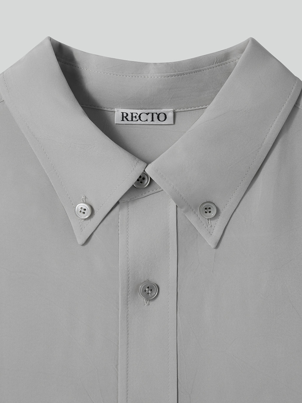 Recto - Wrinkled Fluid Shirt (Light Taupe) product image 7 | TRAB K-Fashion Australia